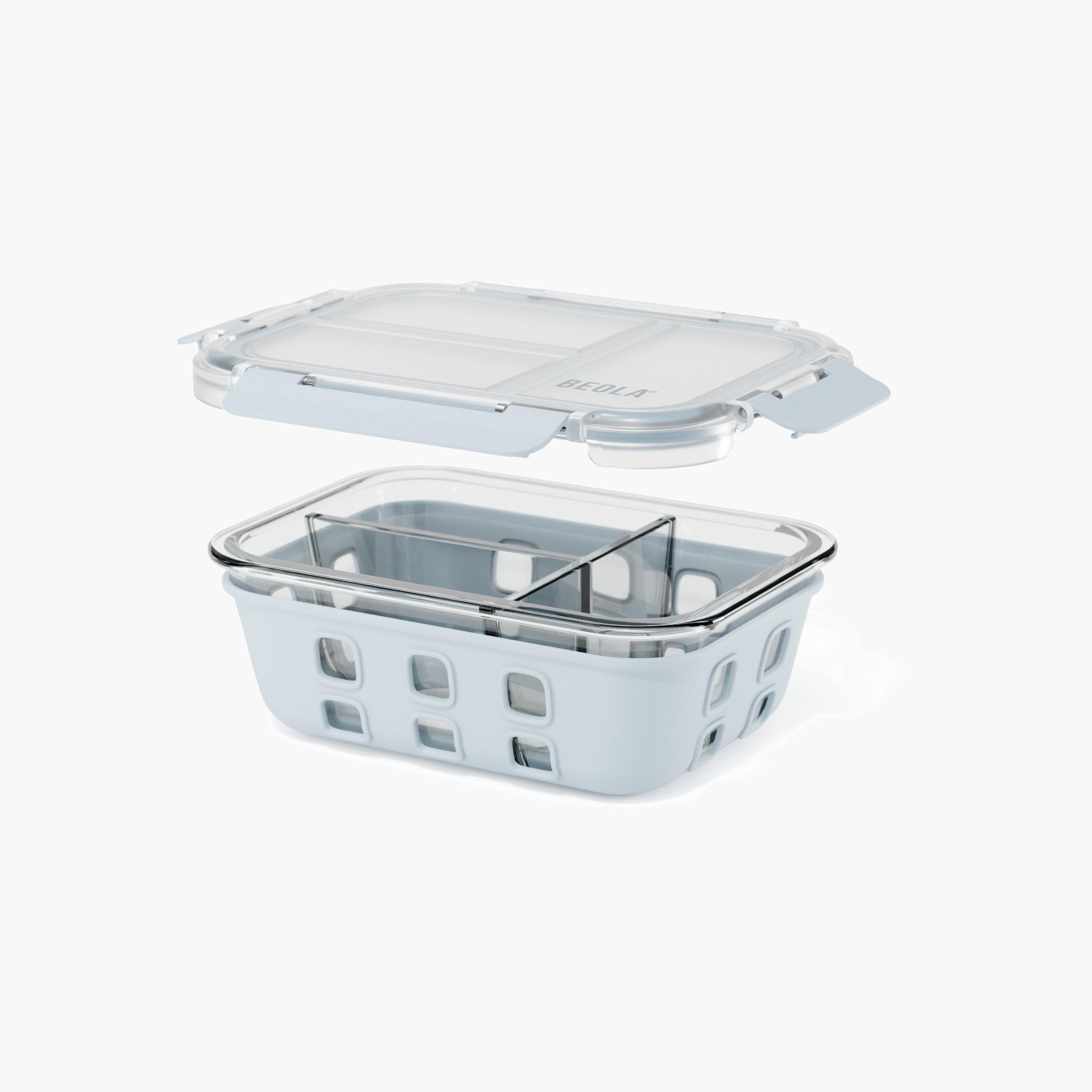 BEOLA 2-Piece Glass Food Storage Container Set - 1 L-school-lunchessentials-lunchboxes-image-1