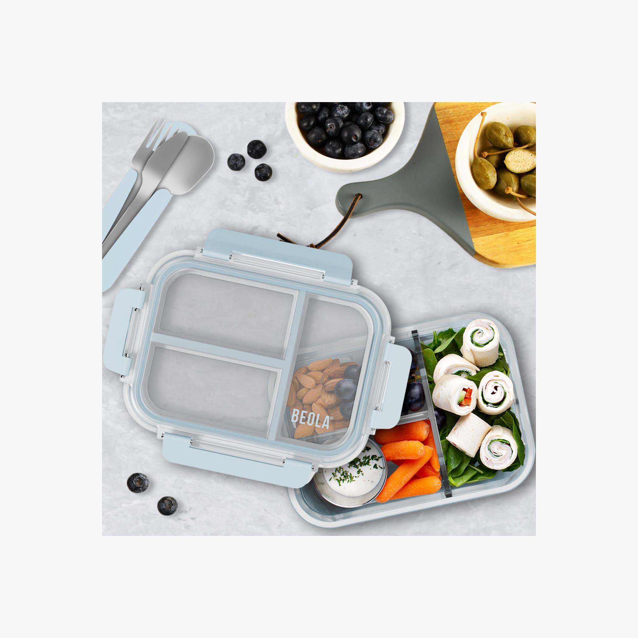 BEOLA 2-Piece Glass Food Storage Container Set - 1 L-school-lunchessentials-lunchboxes-image-3