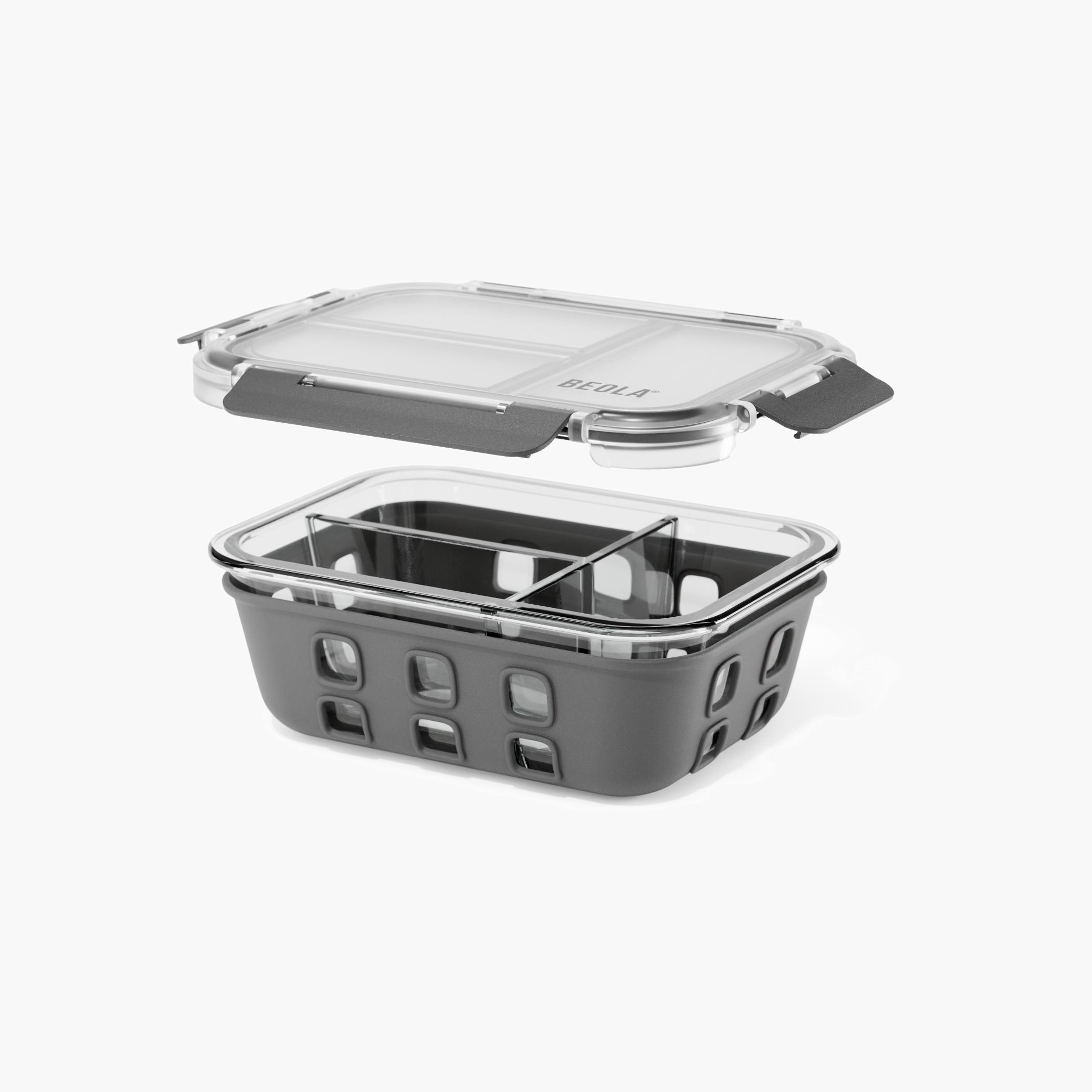 BEOLA 2-Piece Glass Food Storage Container Set - 1 L-school-lunchessentials-lunchboxes-image-1