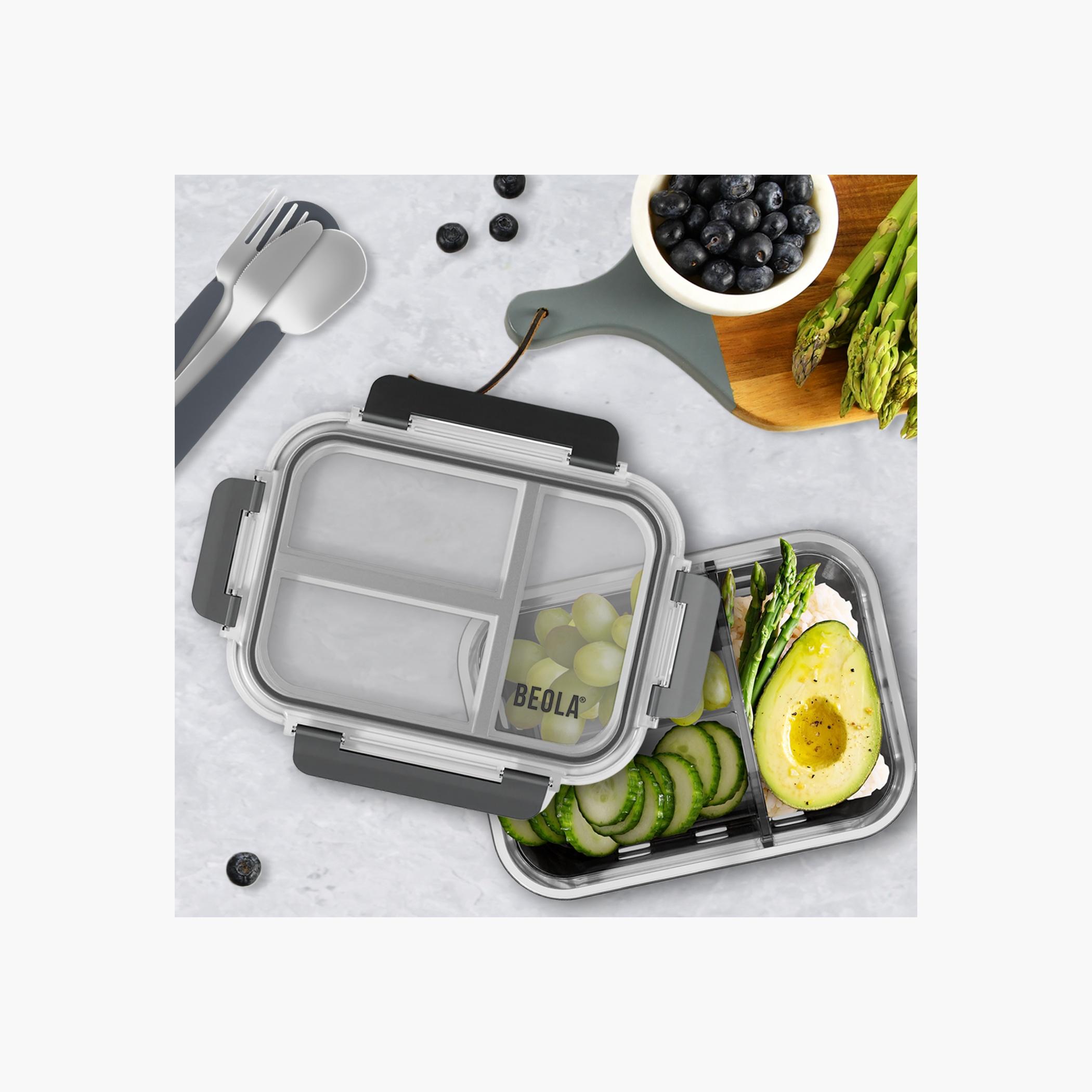 BEOLA 2-Piece Glass Food Storage Container Set - 1 L-school-lunchessentials-lunchboxes-image-5