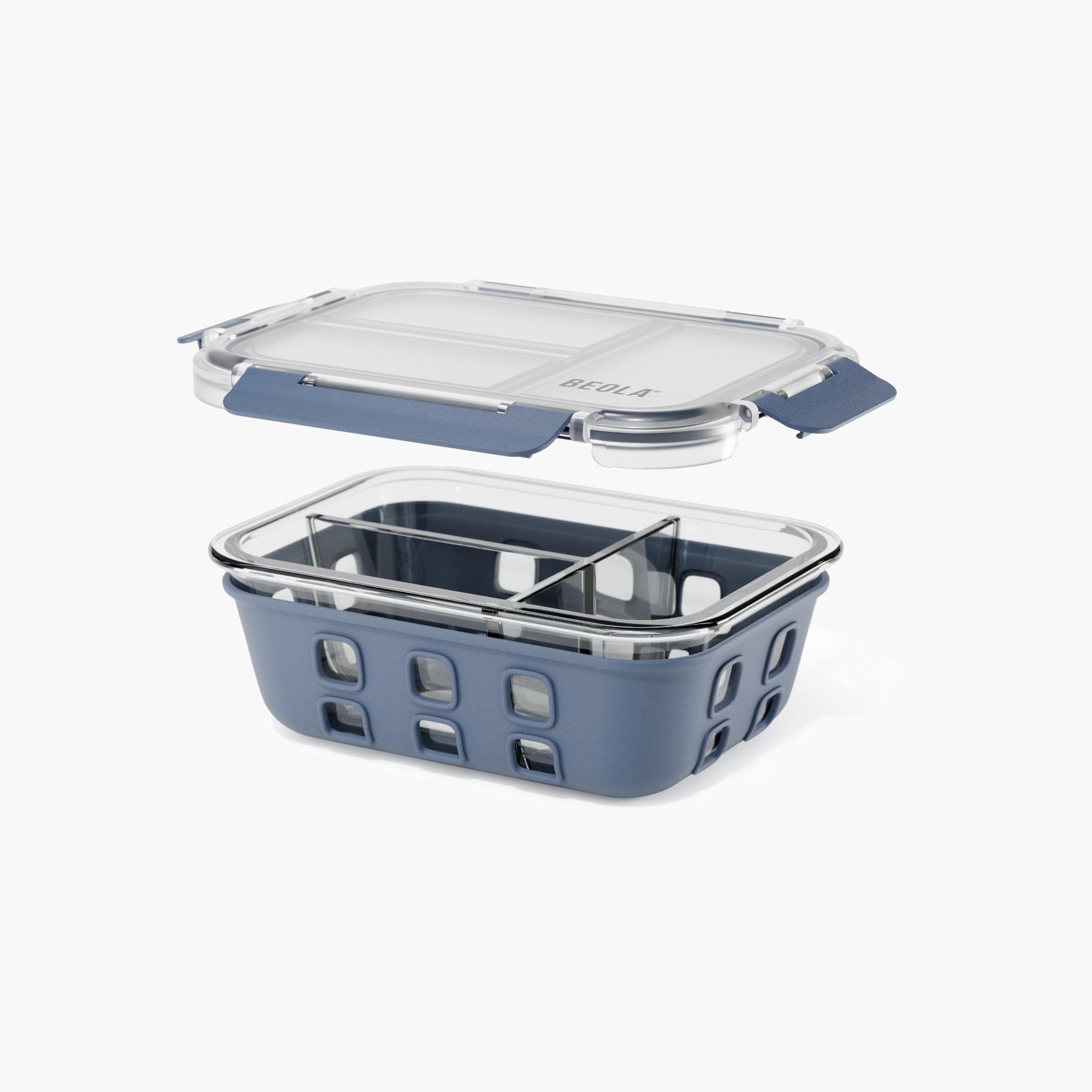 BEOLA 2-Piece Glass Food Storage Container Set - 1 L-school-lunchessentials-lunchboxes-image-1