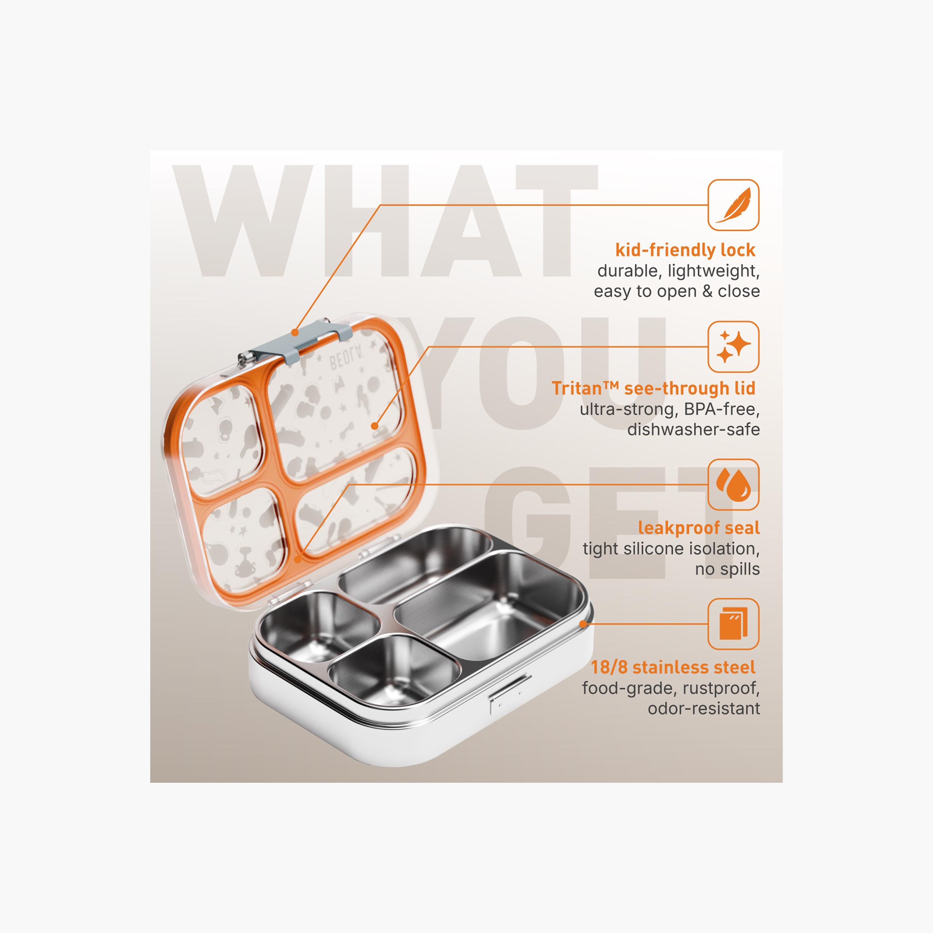 صندوق غداء 4 أقسام بطبعات فيونكة من بيولا-school-lunchessentials-lunchboxes-image-4