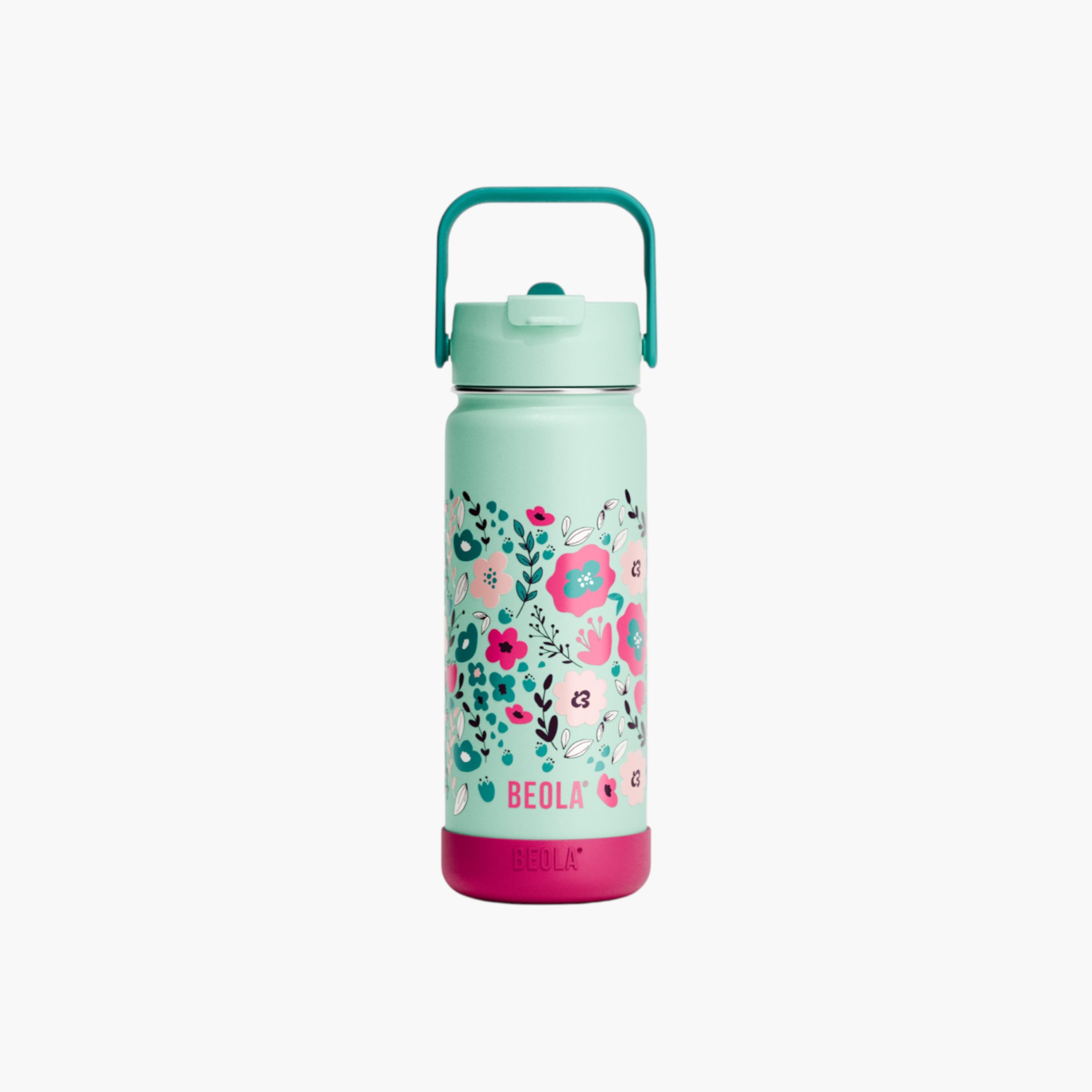 BEOLA Floral Print Vacuum Insulated Water Bottle - 500 ml-school-waterbottles-image-1