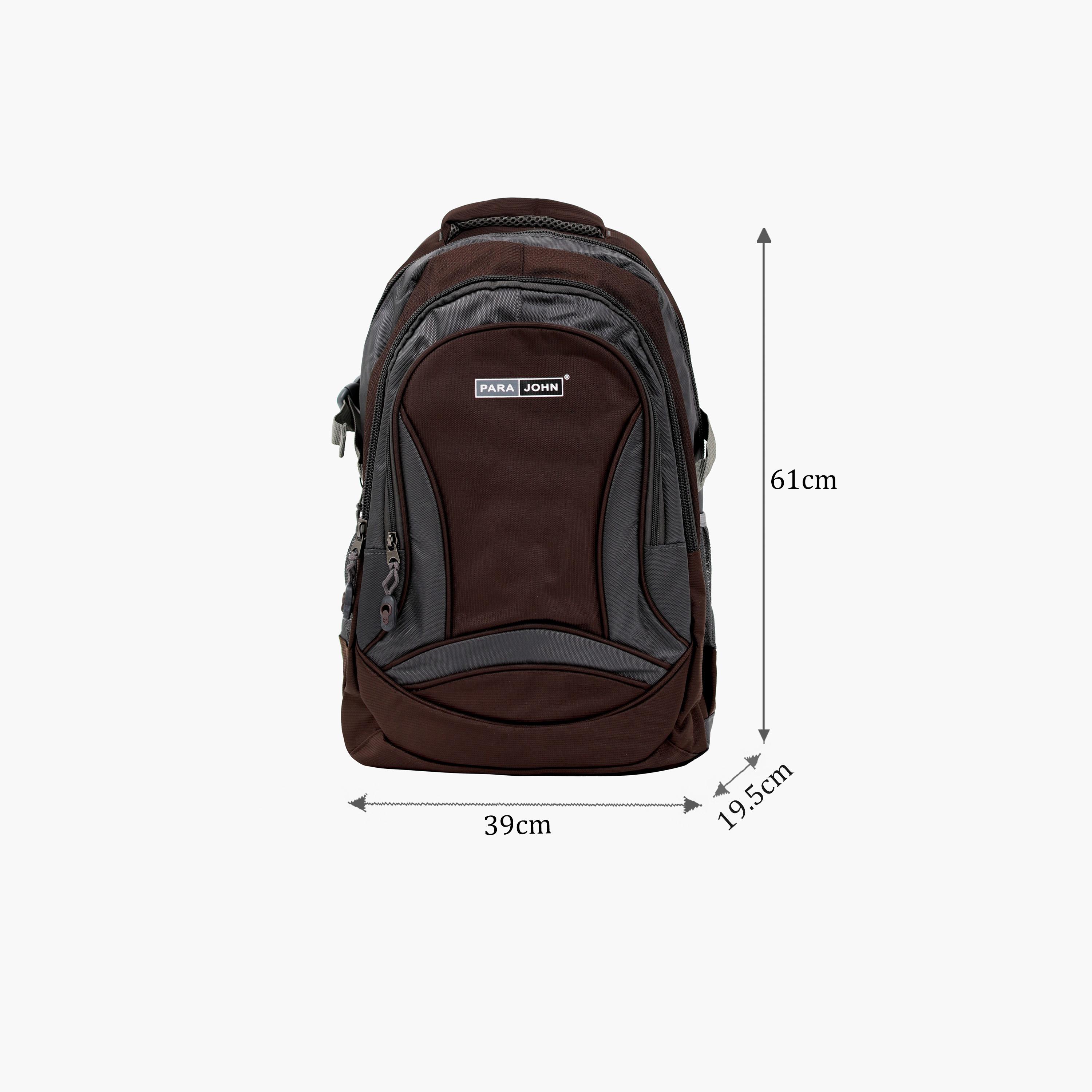 Para John 24 Inches Backpack, Nylon, Adjustable Shoulder Straps | PJSB6009A24-travel-luggagesandbags-backpacks-image-2