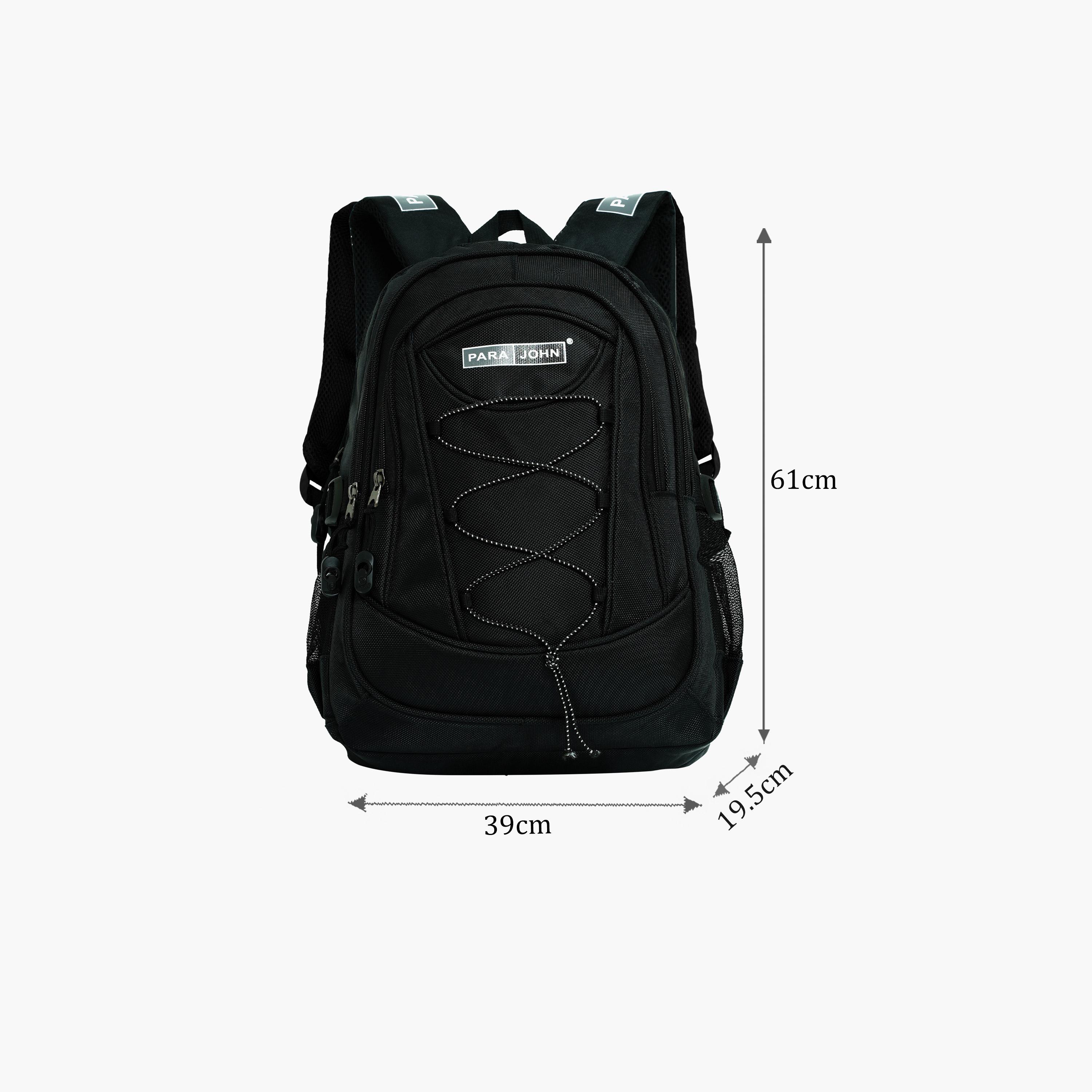Para John 18 Inches Backpack, Nylon, Adjustable Shoulder Straps | PJSB6008A18-school-bagsandbackpacks-backpacks-image-2