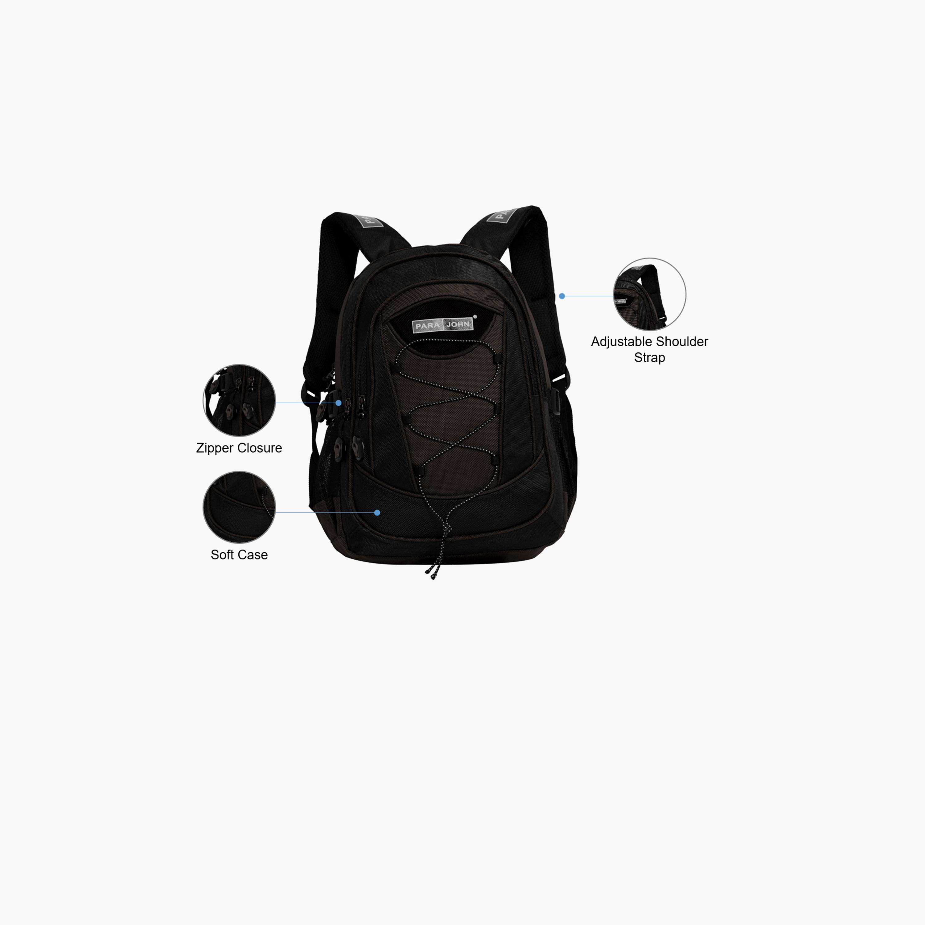 Para John 18 Inches Backpack, Nylon, Adjustable Shoulder Straps | PJSB6008A18-school-bagsandbackpacks-backpacks-image-21