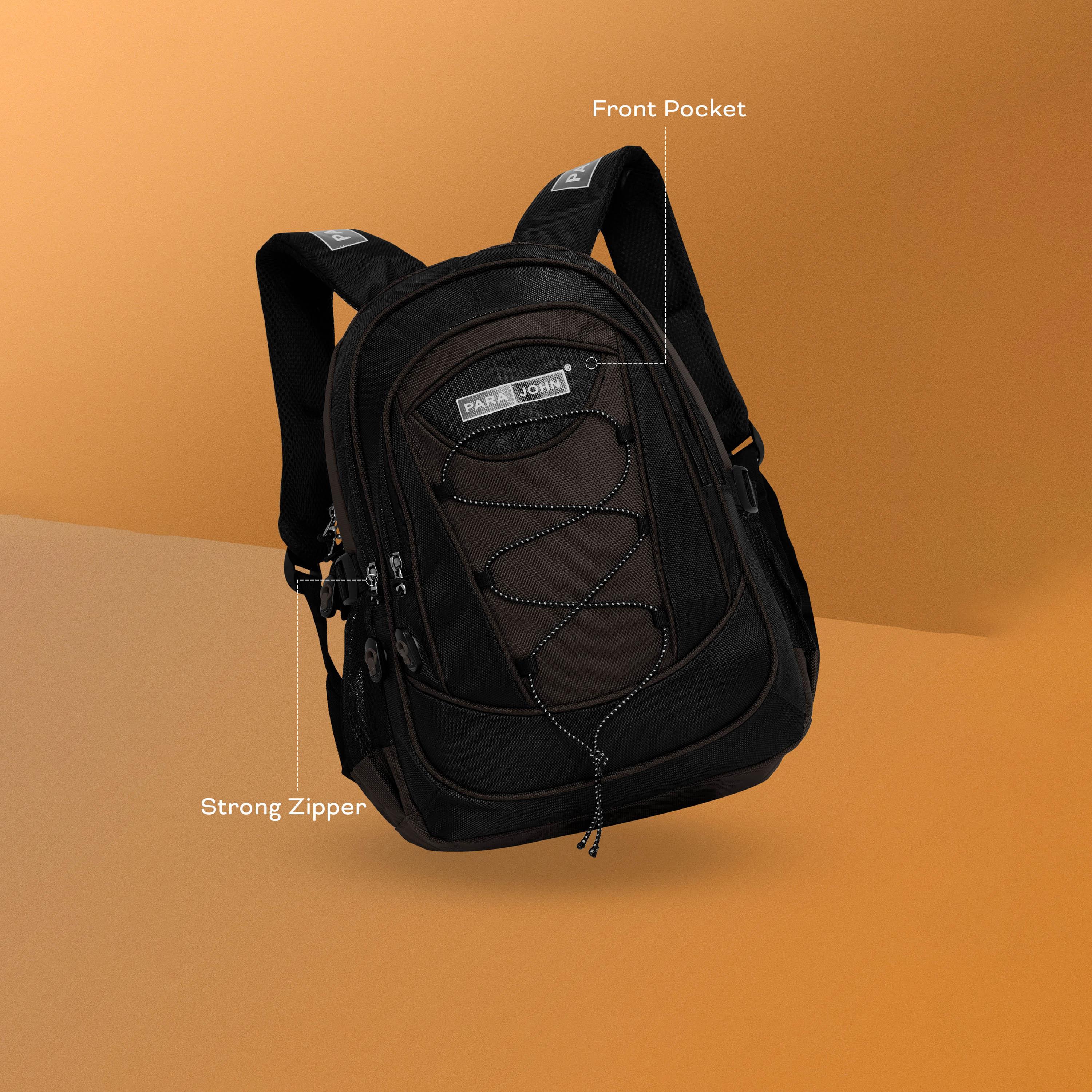 Para John 18 Inches Backpack, Nylon, Adjustable Shoulder Straps | PJSB6008A18-school-bagsandbackpacks-backpacks-image-22