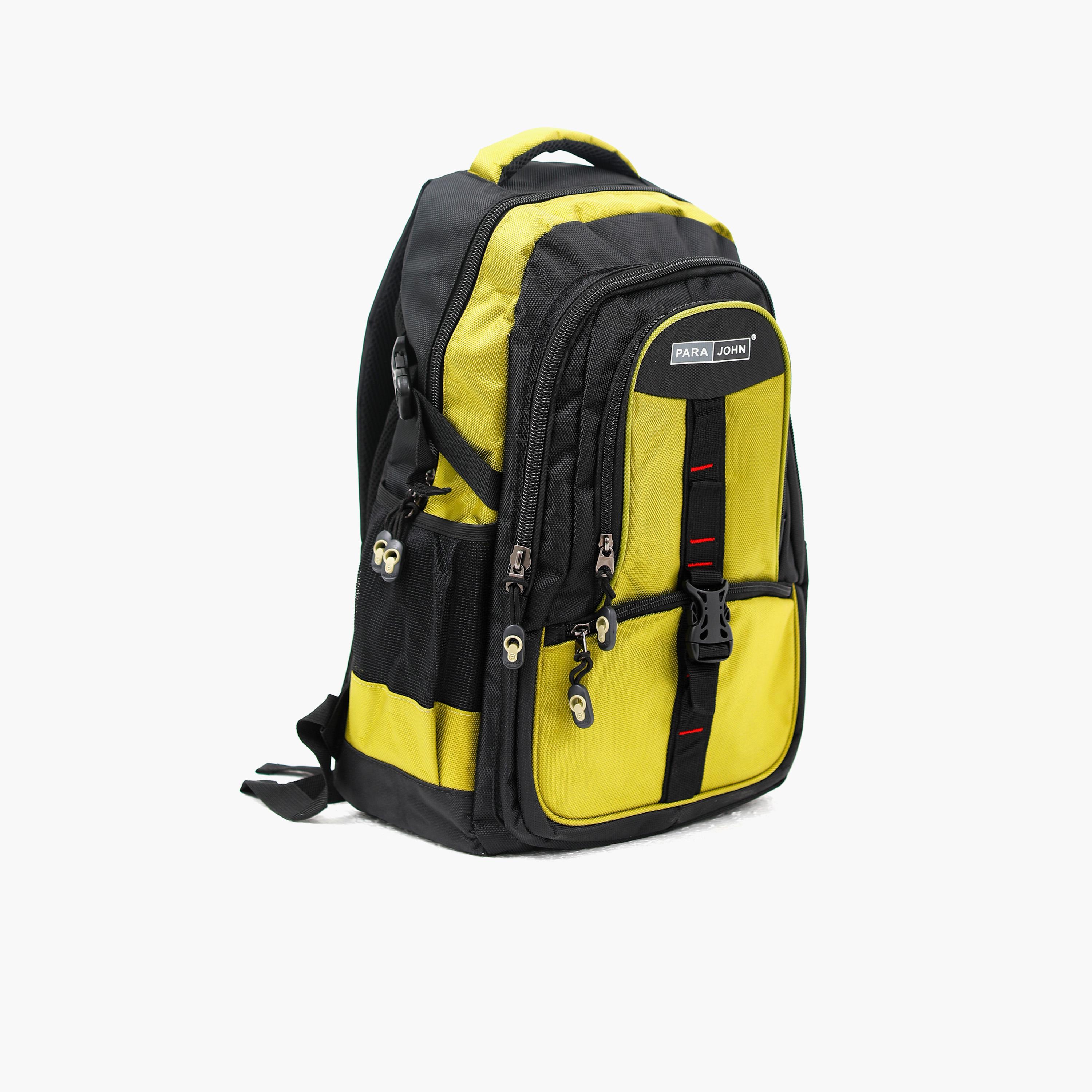 Para John 18 Inches Backpack, Nylon, Adjustable Shoulder Straps | PJSB6007A18-school-bagsandbackpacks-backpacks-image-4