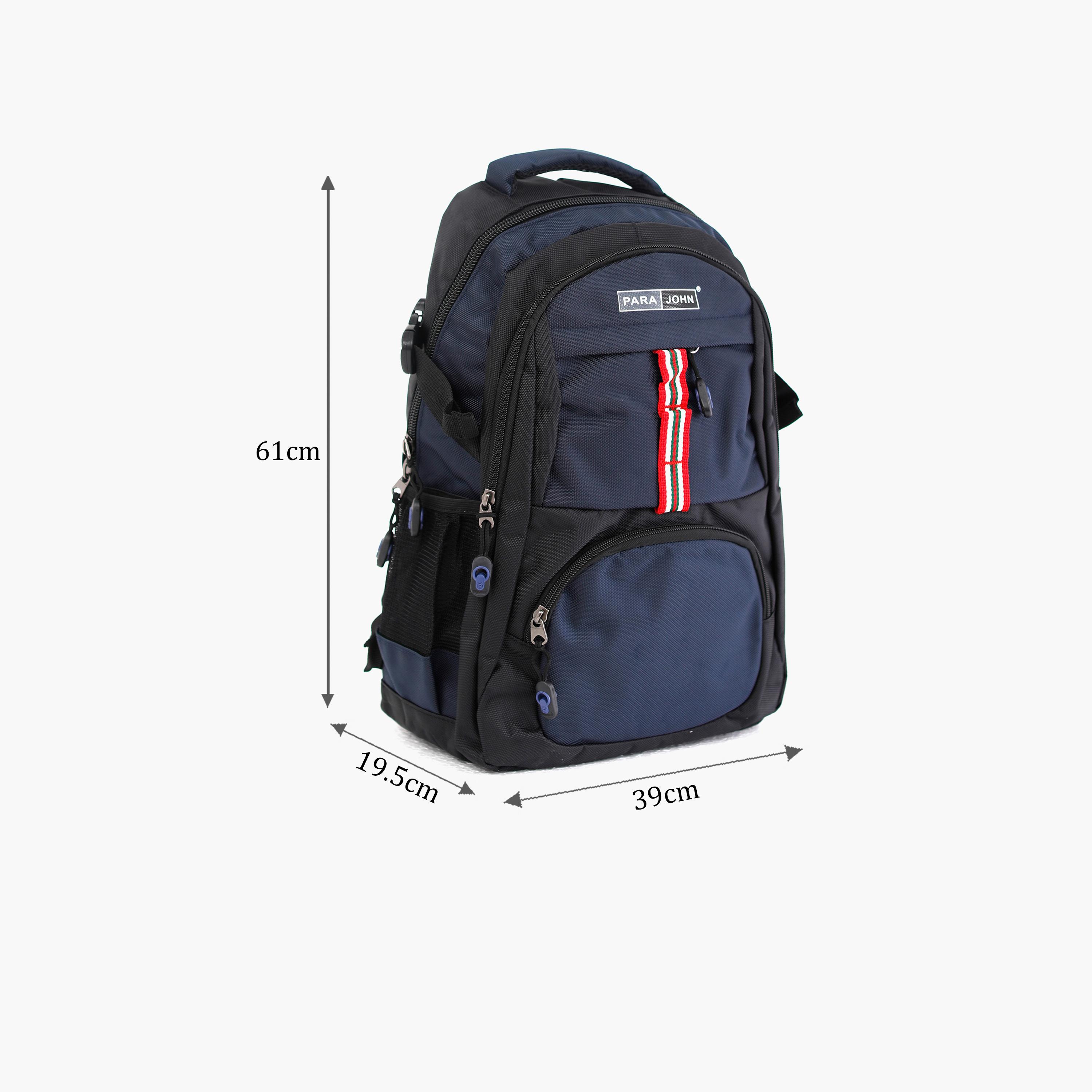Para John 24 Inches Backpack, Nylon, Adjustable Shoulder Straps | PJSB6015A24-school-bagsandbackpacks-backpacks-image-8