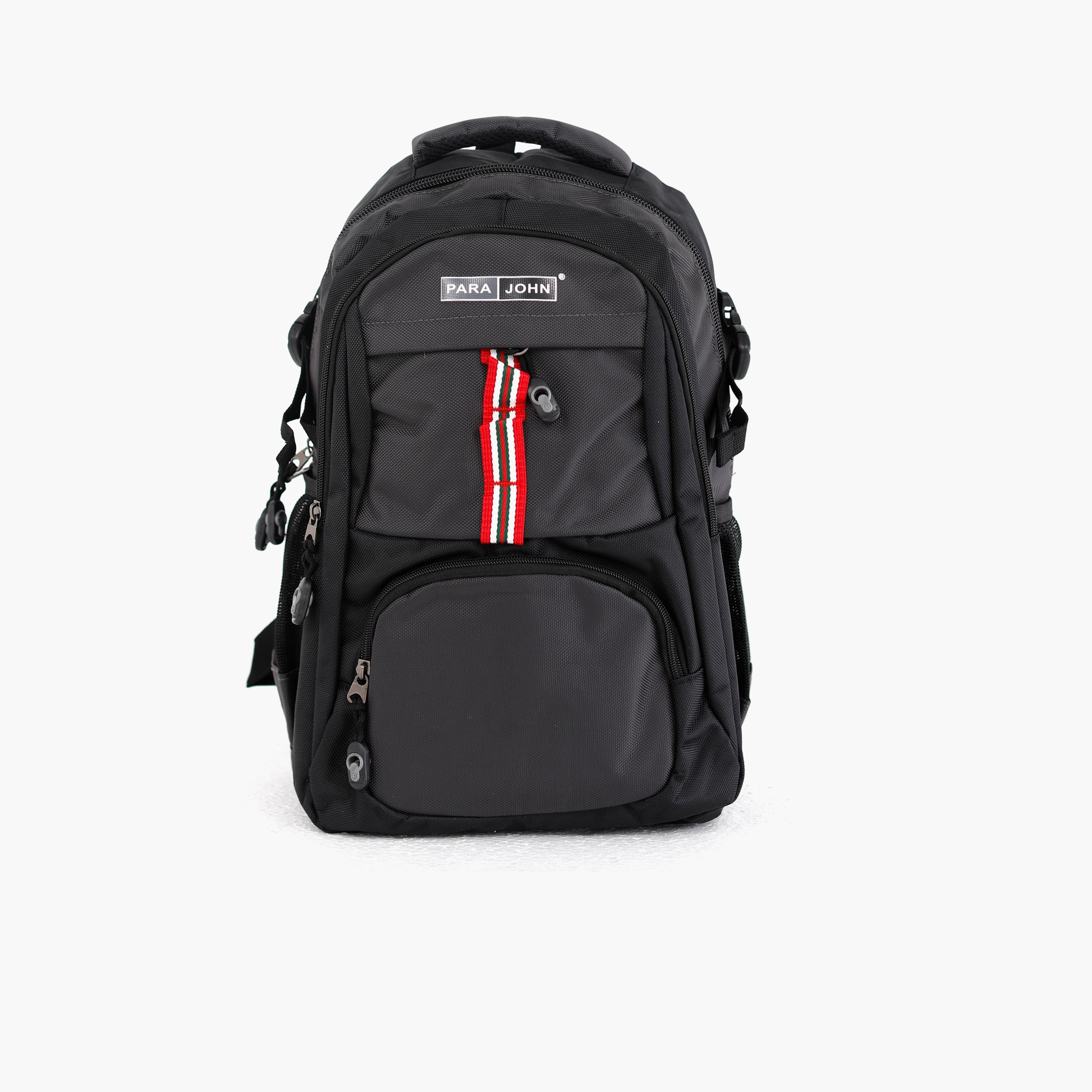 Para John 16 Inches Backpack, Nylon, Adjustable Shoulder Straps | PJSB6015A16-school-bagsandbackpacks-backpacks-image-1
