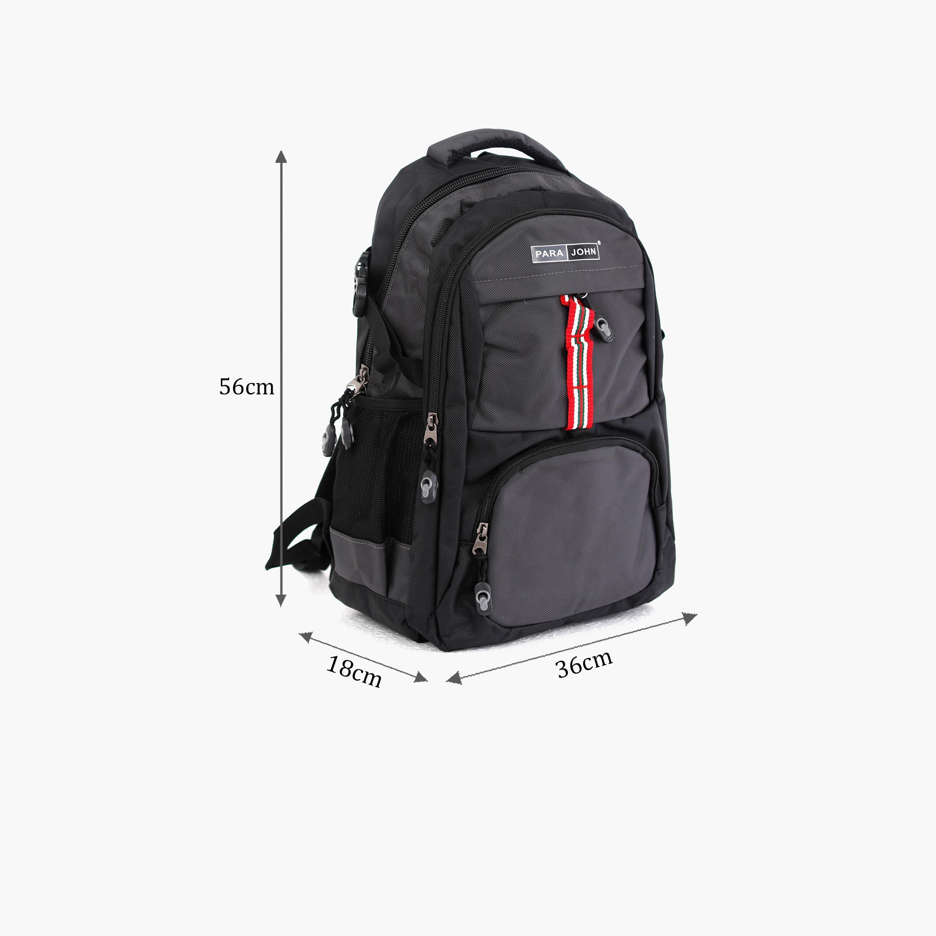 Para John 22 Inches Backpack, Nylon, Adjustable Shoulder Straps | PJSB6015A22-travel-luggagesandbags-backpacks-image-2