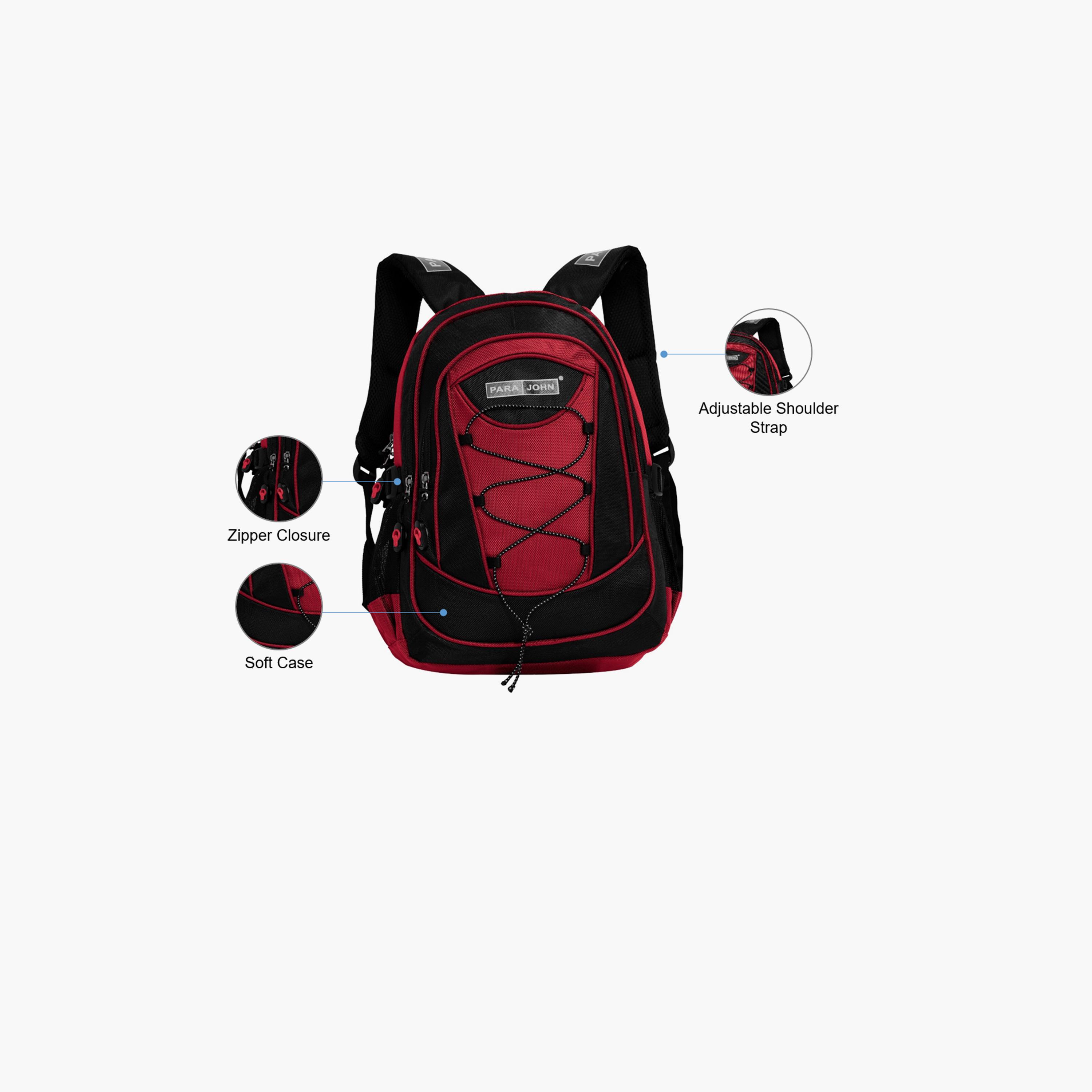 Para John 24 Inches Backpack, Nylon, Adjustable Shoulder Straps | PJSB6008A24-travel-luggagesandbags-backpacks-image-3