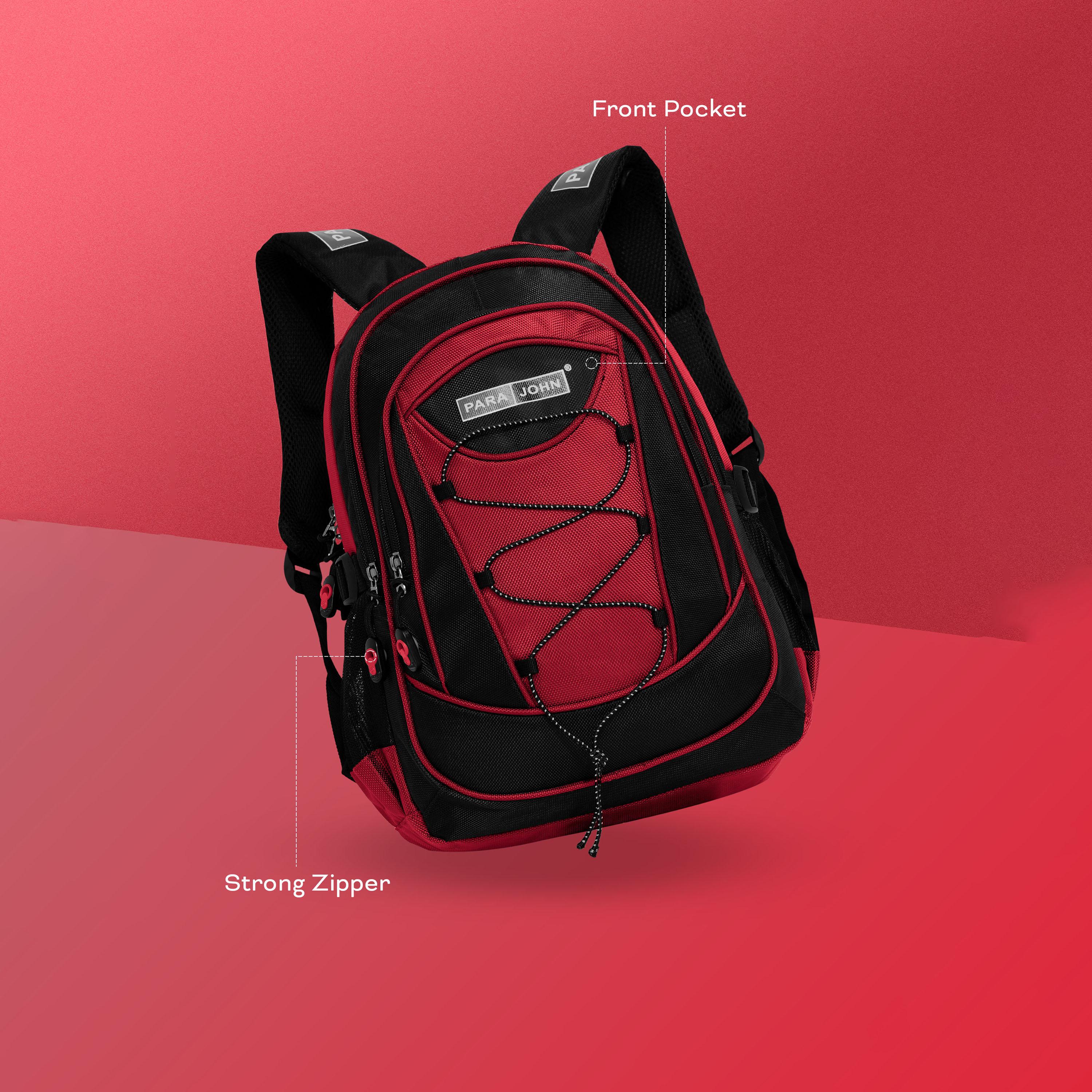 Para John 24 Inches Backpack, Nylon, Adjustable Shoulder Straps | PJSB6008A24-travel-luggagesandbags-backpacks-image-4