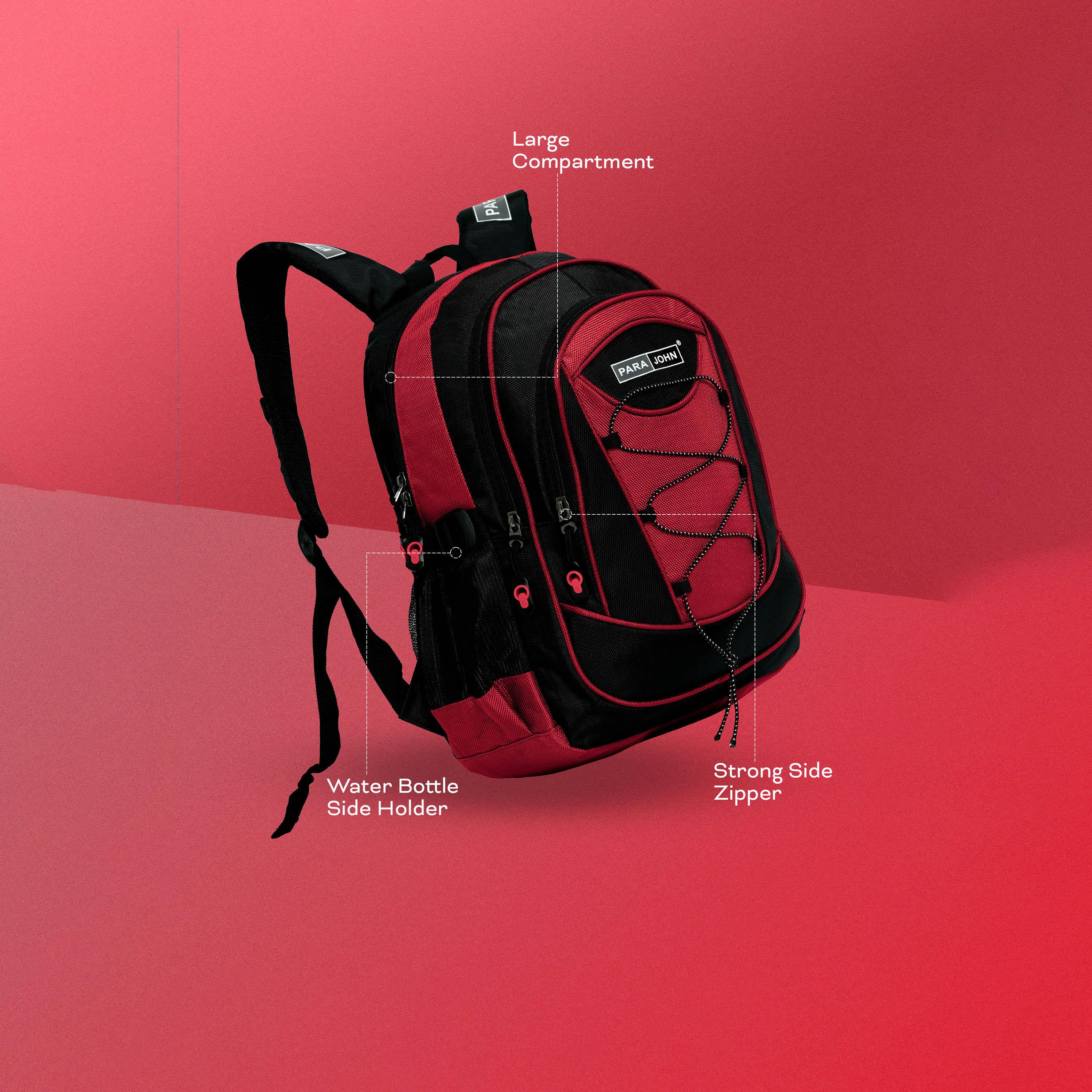 Para John 24 Inches Backpack, Nylon, Adjustable Shoulder Straps | PJSB6008A24-travel-luggagesandbags-backpacks-image-6