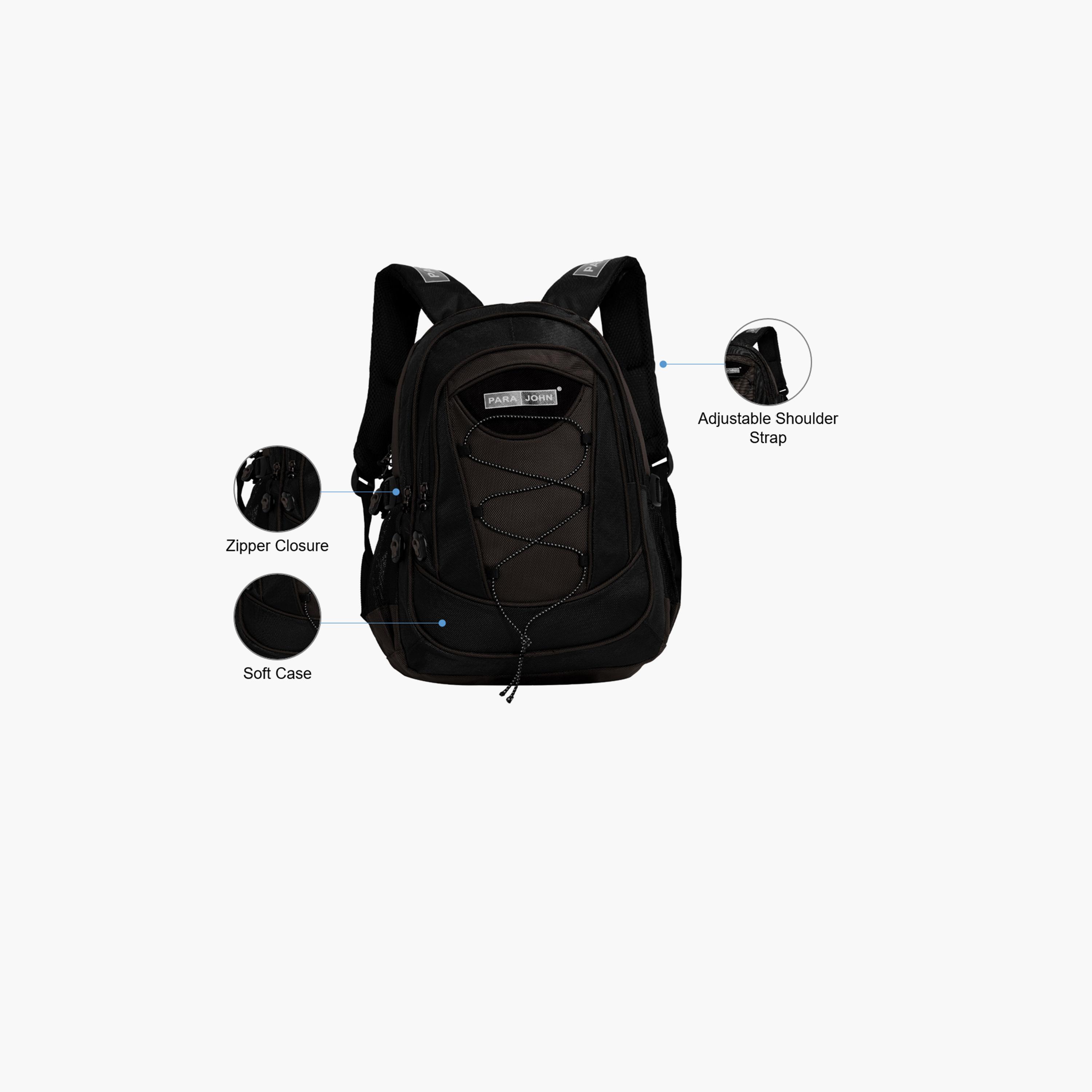 Para John 24 Inches Backpack, Nylon, Adjustable Shoulder Straps | PJSB6008A24-travel-luggagesandbags-backpacks-image-3
