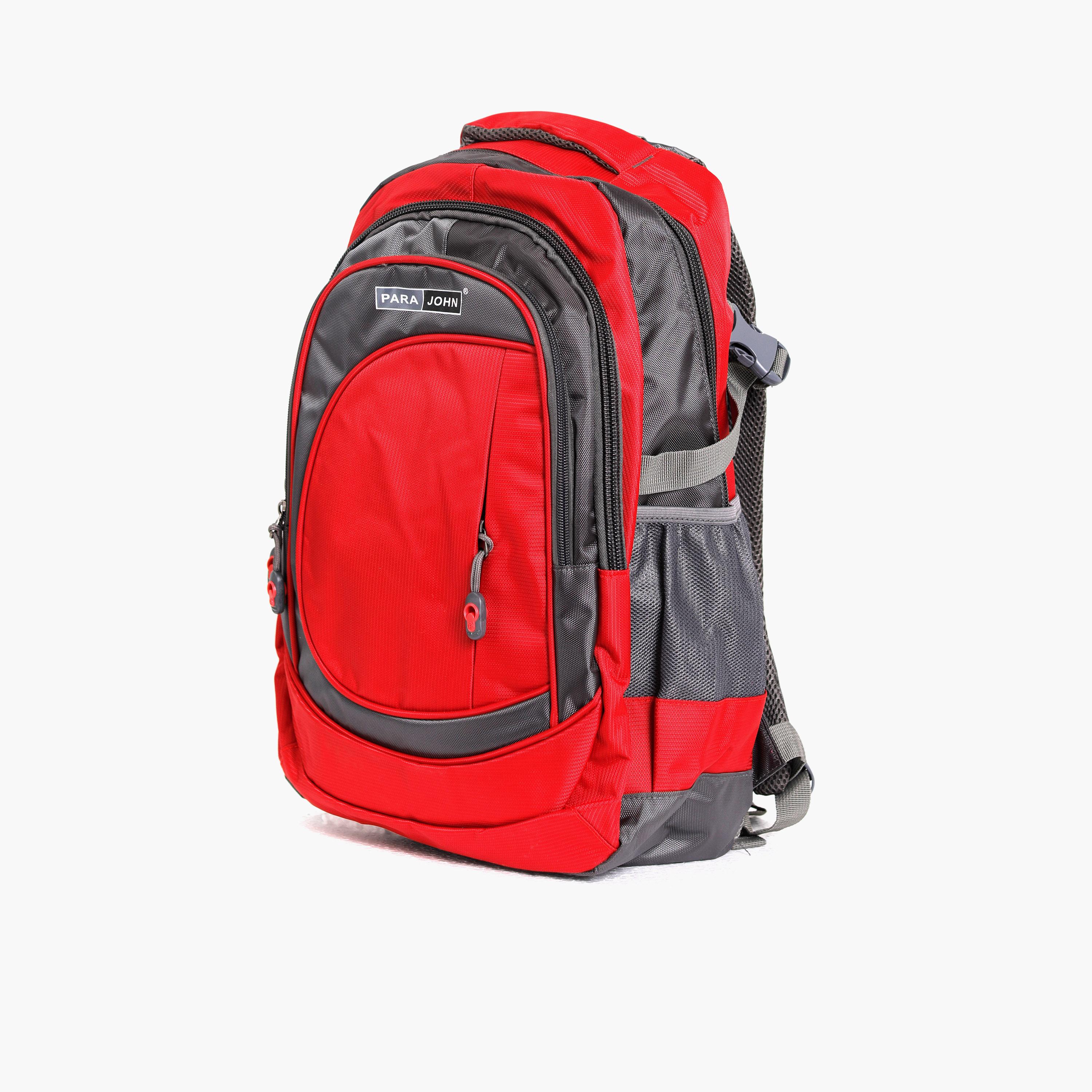 Para John 18 Inches Backpack, Nylon, Adjustable Shoulder Straps | PJSB6000A18-school-bagsandbackpacks-backpacks-image-1