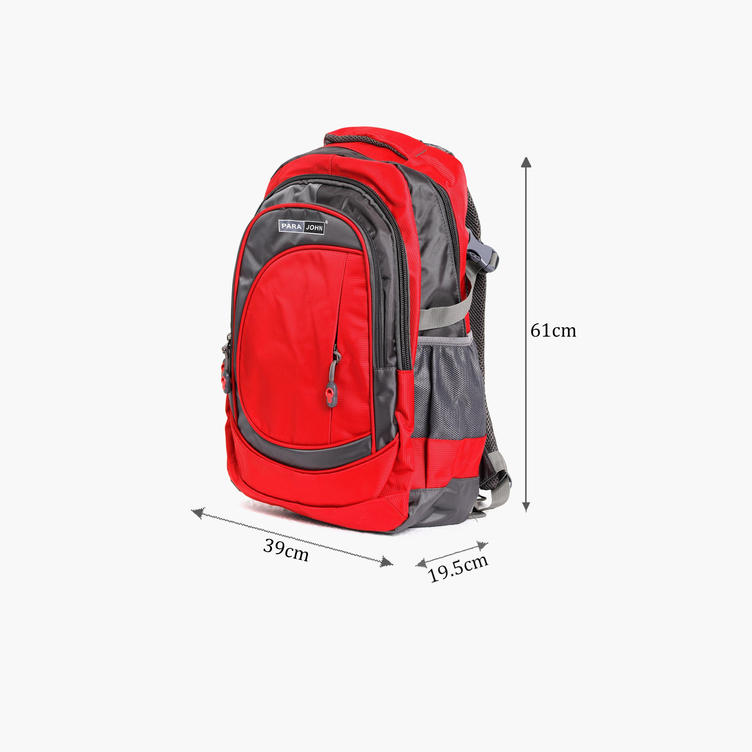 Para John 18 Inches Backpack, Nylon, Adjustable Shoulder Straps | PJSB6000A18-school-bagsandbackpacks-backpacks-image-2