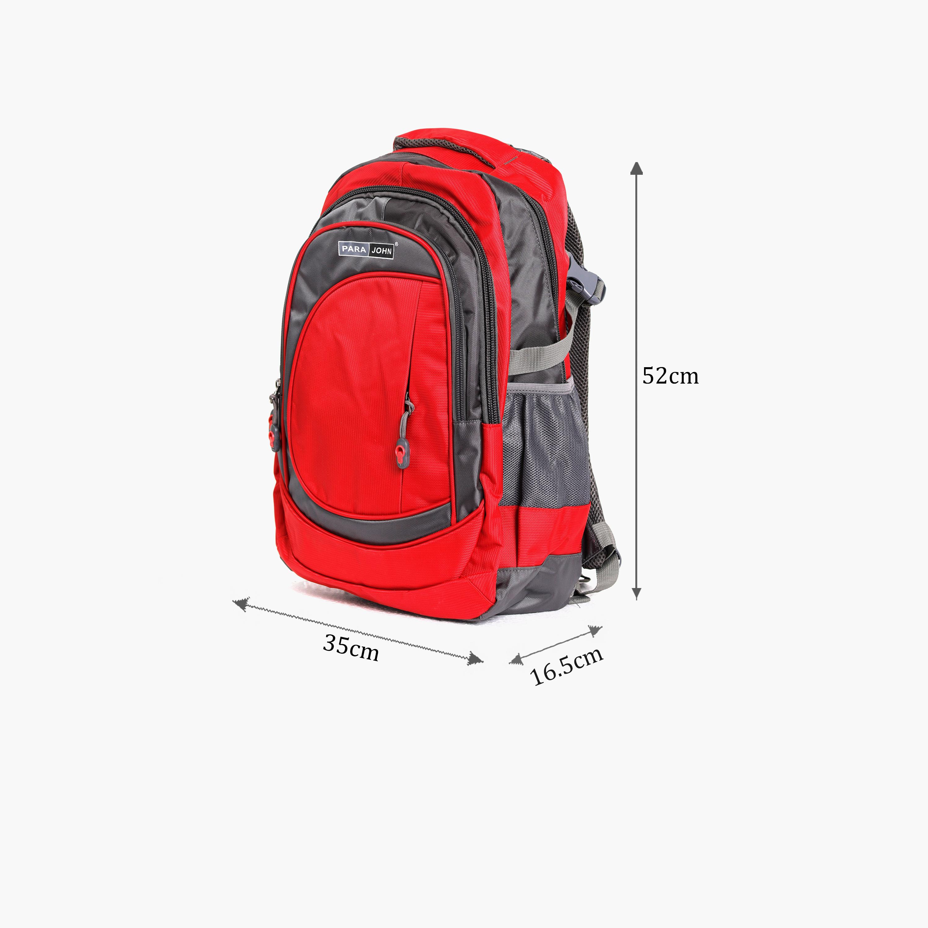 Para John 20 Inches Backpack, Nylon, Adjustable Shoulder Straps | PJSB6000A20-school-bagsandbackpacks-backpacks-image-2