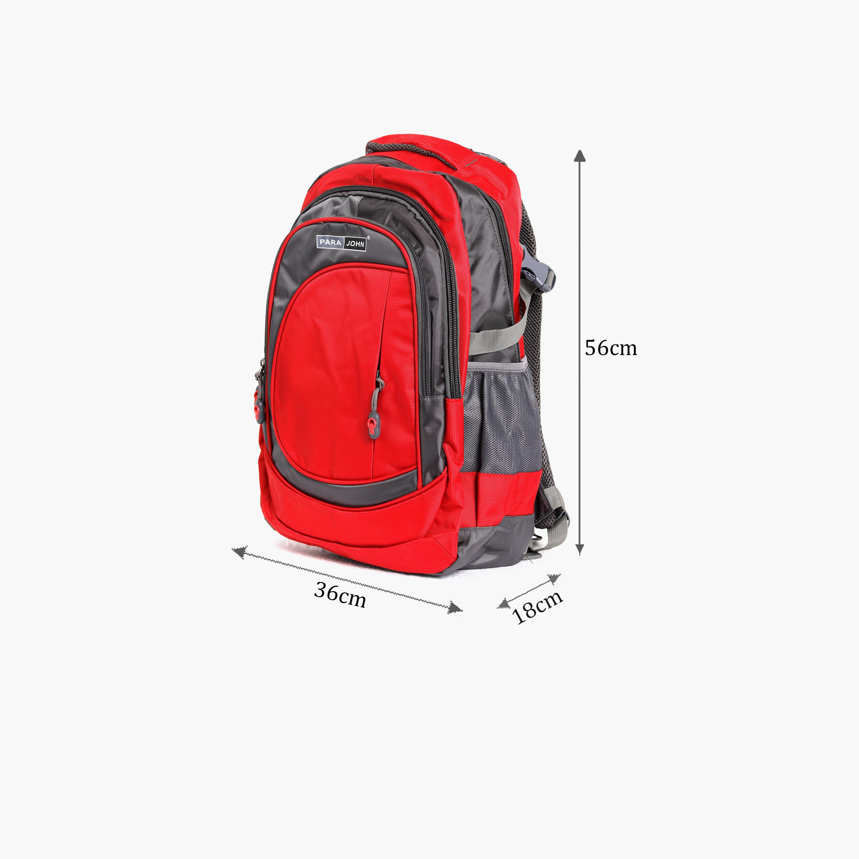 Para John 22 Inches Backpack, Nylon, Adjustable Shoulder Straps | PJSB6000A22-school-bagsandbackpacks-backpacks-image-2