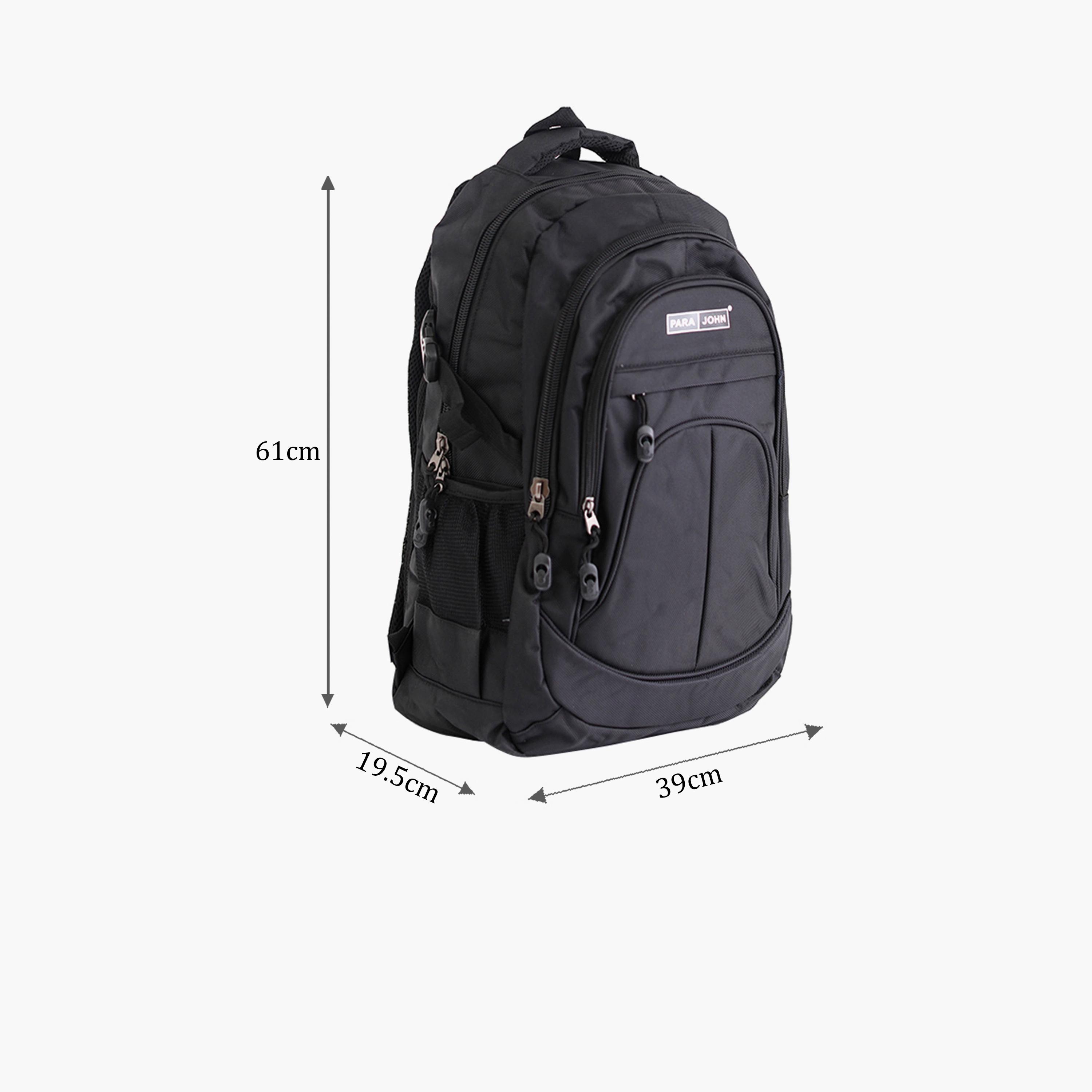 Para John 18 Inches Backpack, Nylon, Adjustable Shoulder Straps | PJSB6001A18-school-bagsandbackpacks-backpacks-image-2