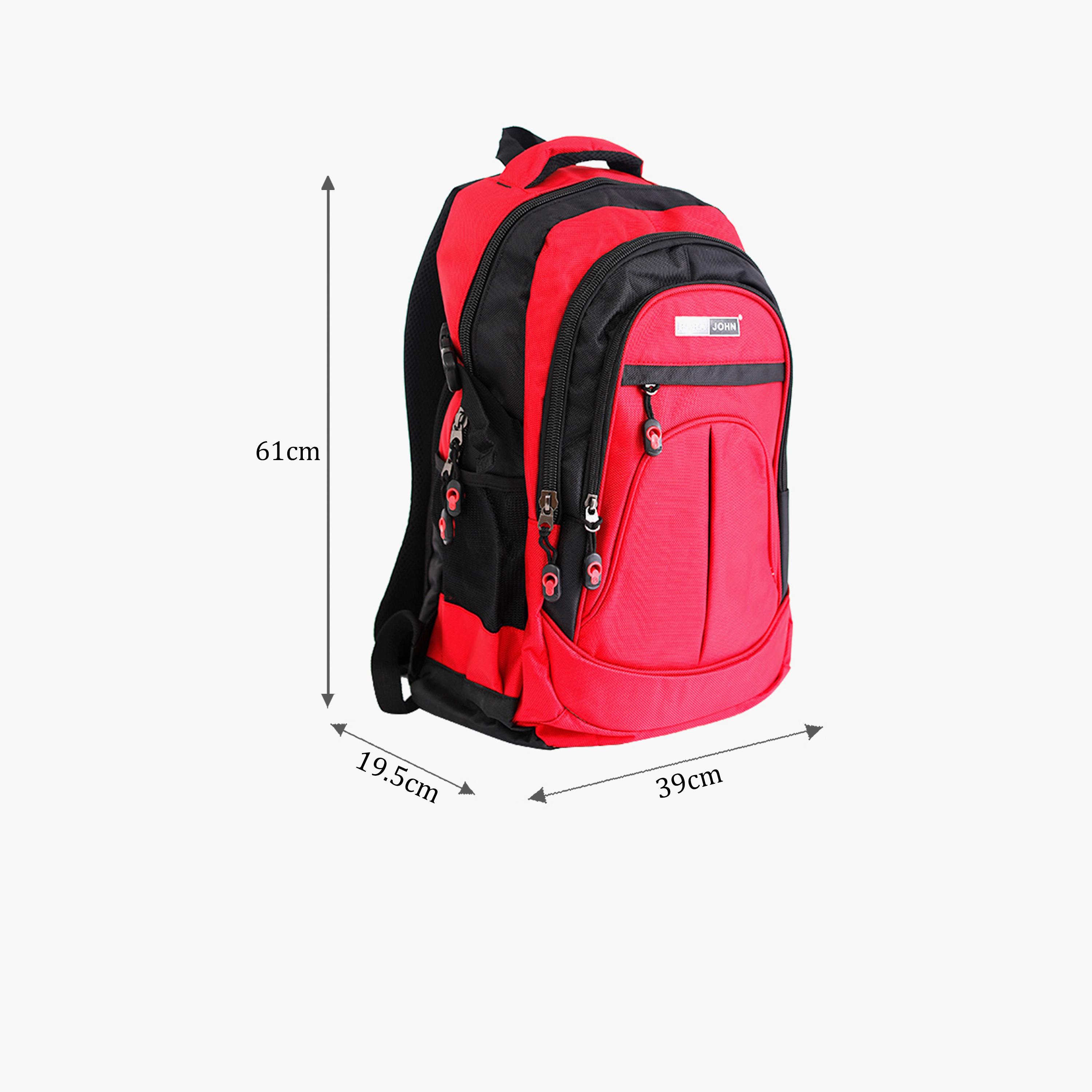 Para John 18 Inches Backpack, Nylon, Adjustable Shoulder Straps | PJSB6001A18-school-bagsandbackpacks-backpacks-image-8