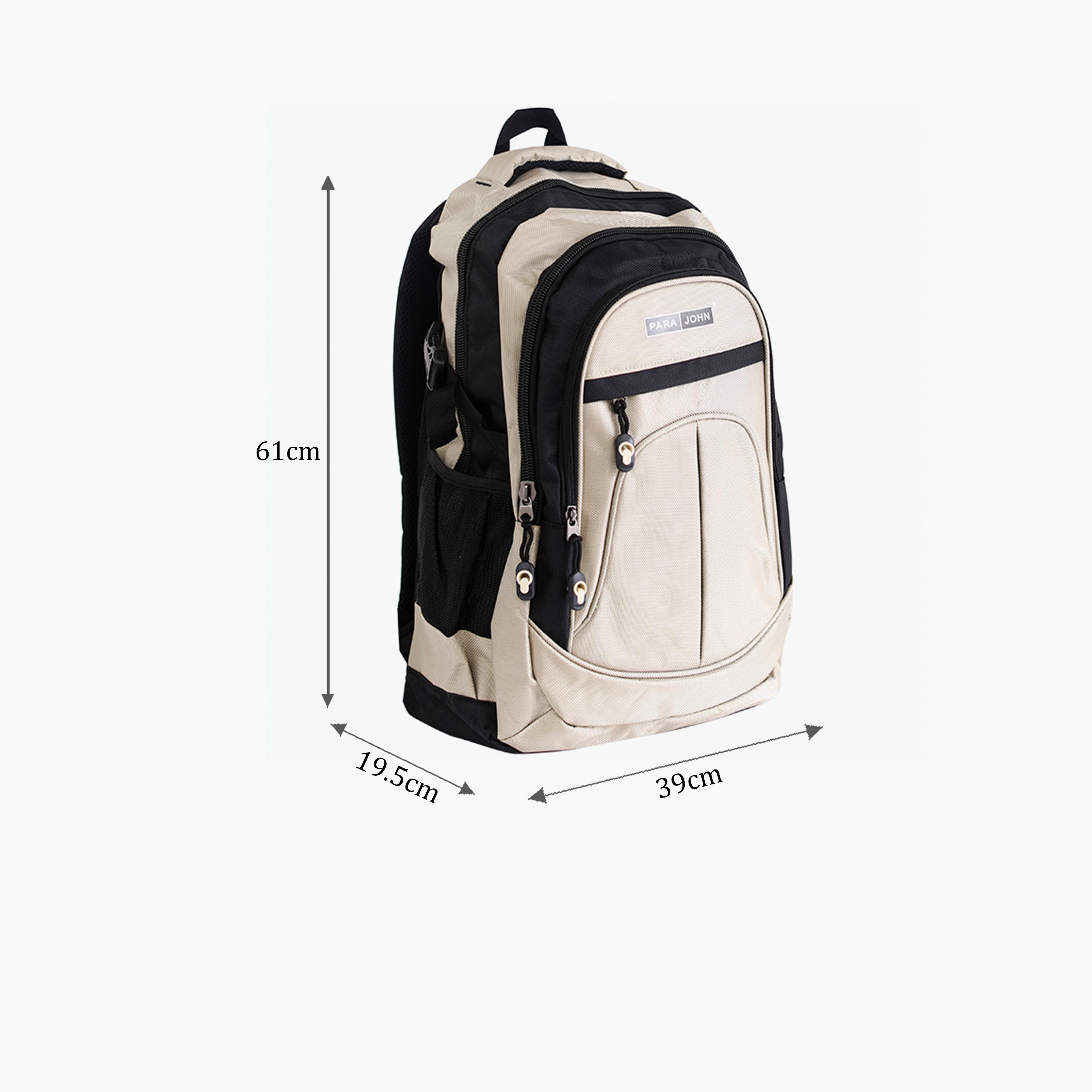 Para John 18 Inches Backpack, Nylon, Adjustable Shoulder Straps | PJSB6001A18-school-bagsandbackpacks-backpacks-image-13