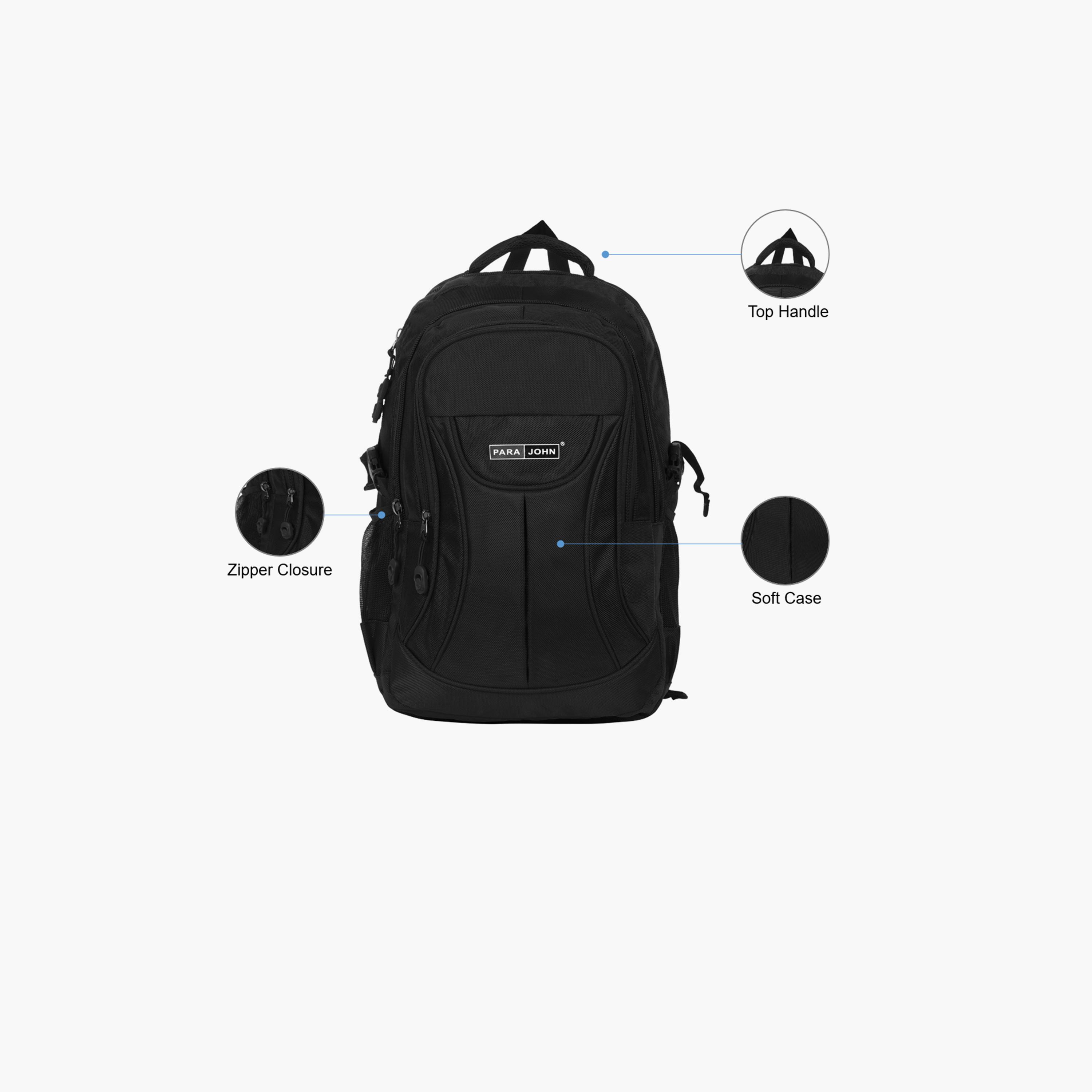 Para John 18 Inches Backpack Polyester with Adjustable Strap-men-bags-image-7