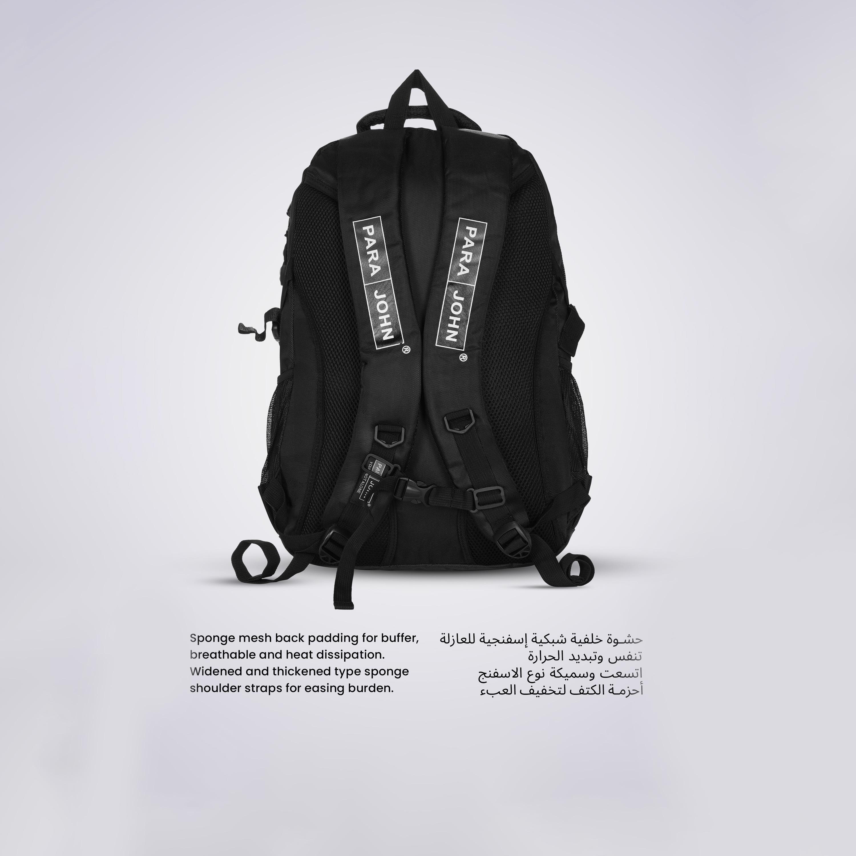 Para John 18 Inches Backpack Polyester with Adjustable Strap-men-bags-image-10