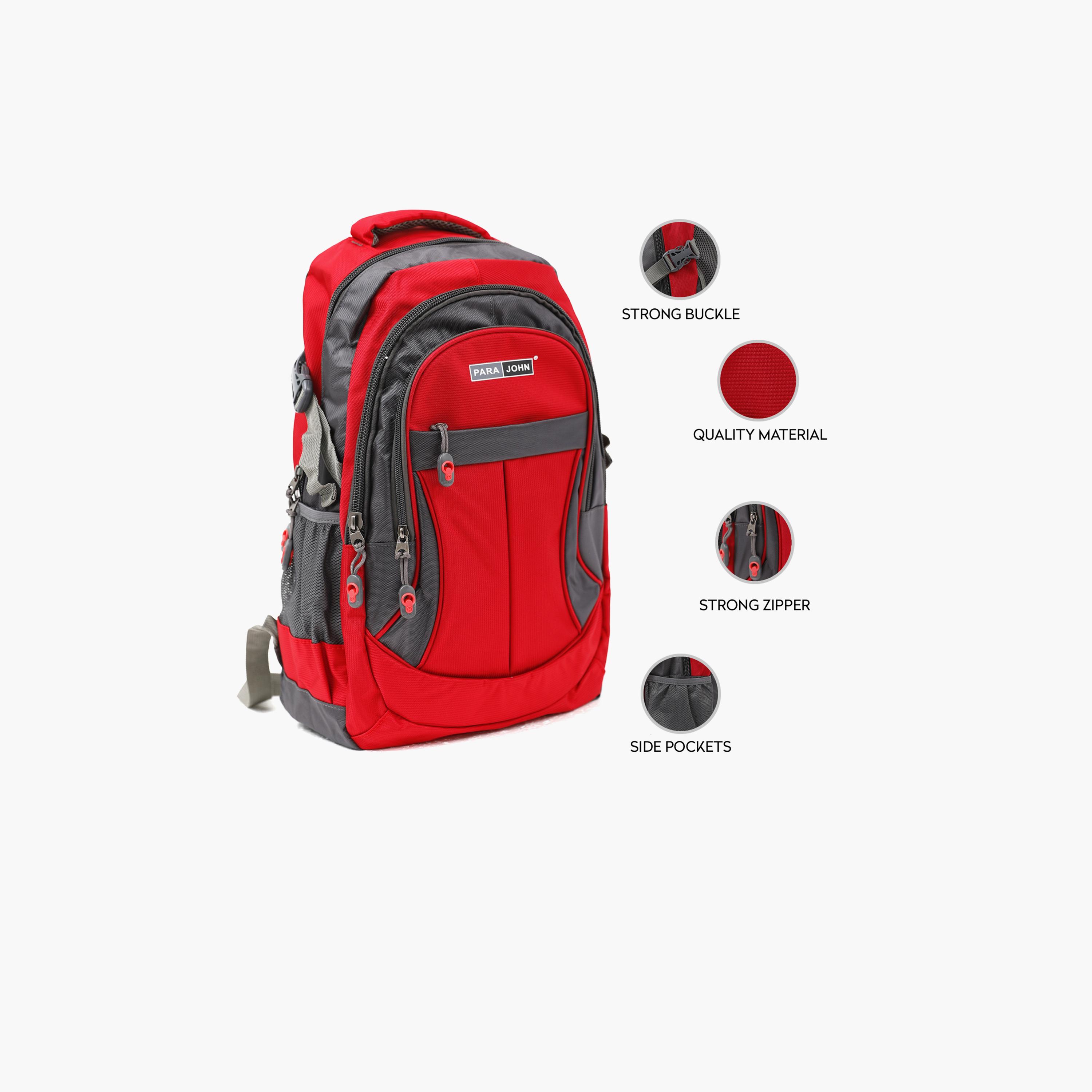 Para John 24 Inches Backpack, Nylon, Adjustable Shoulder Straps | PJSB6010A24-travel-luggagesandbags-backpacks-image-4