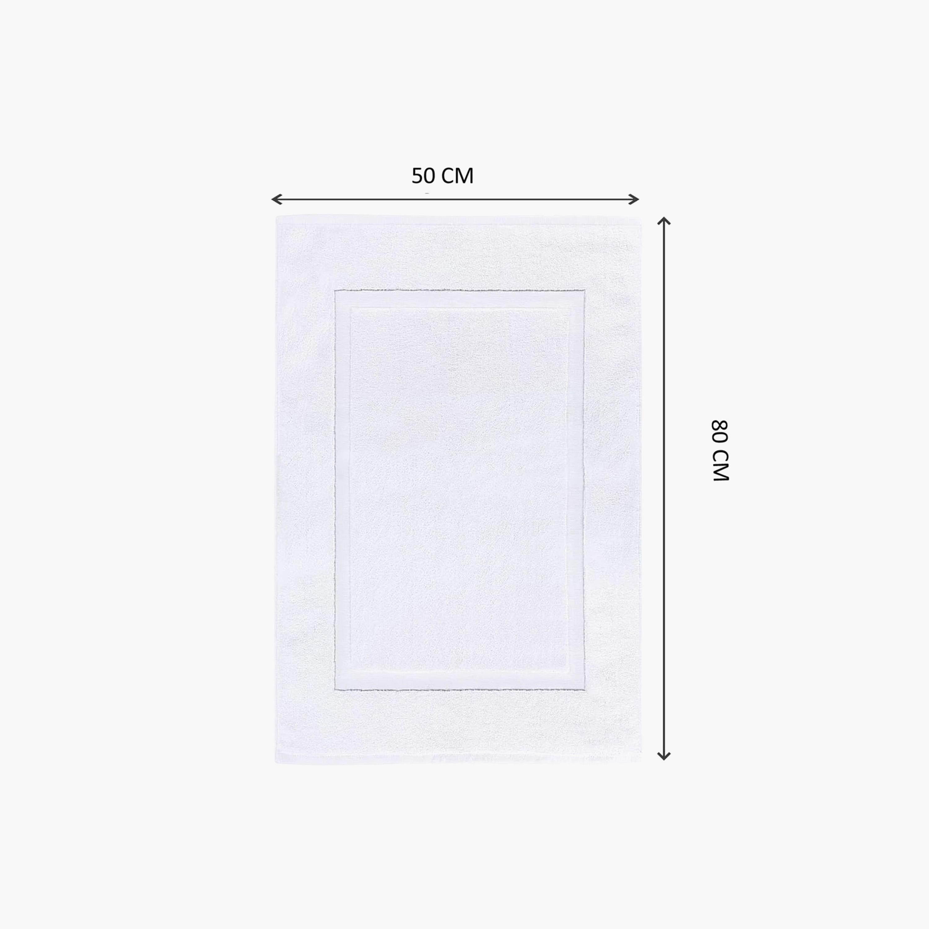 Cotton 2-Piece Banded Bath Mat Set - 50x80 cm-household-bathandlaundry-bathlinen-bathmatsandtubmats-image-4