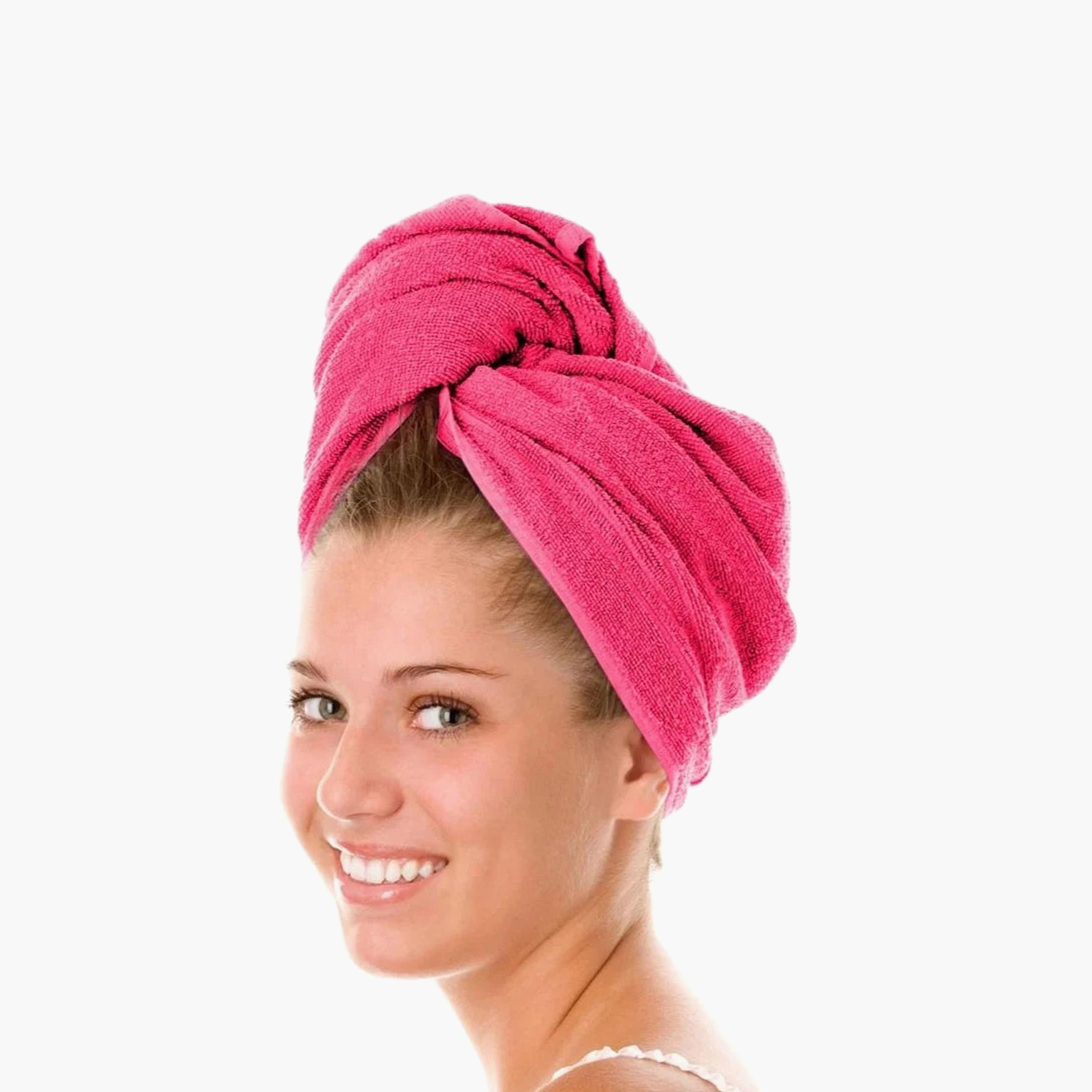 Cotton Terry Hair Towel Wrap-household-bathandlaundry-bathlinen-towels-image-4