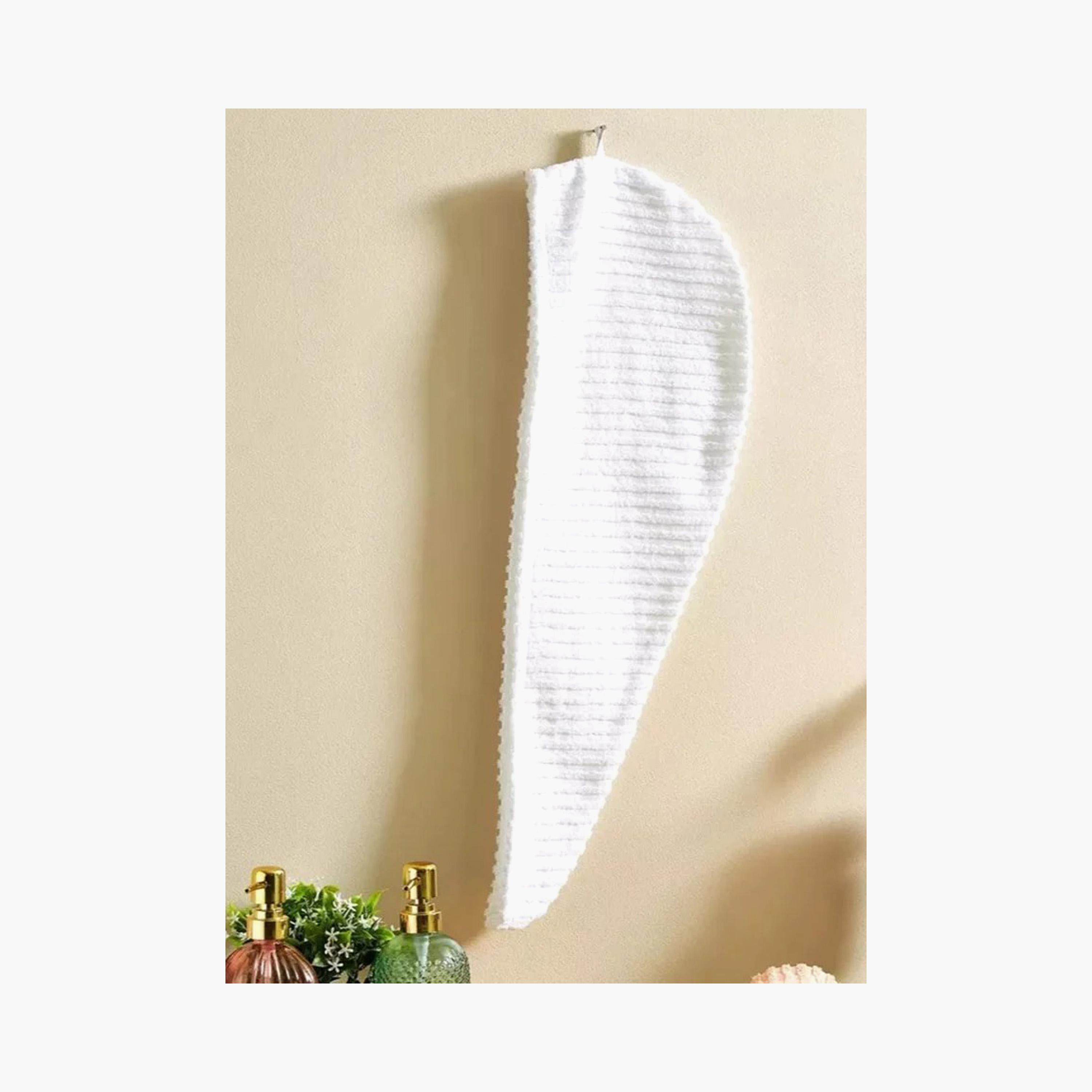 Ribbed Cotton Hair Towel Wrap-household-bathandlaundry-bathlinen-towels-image-1