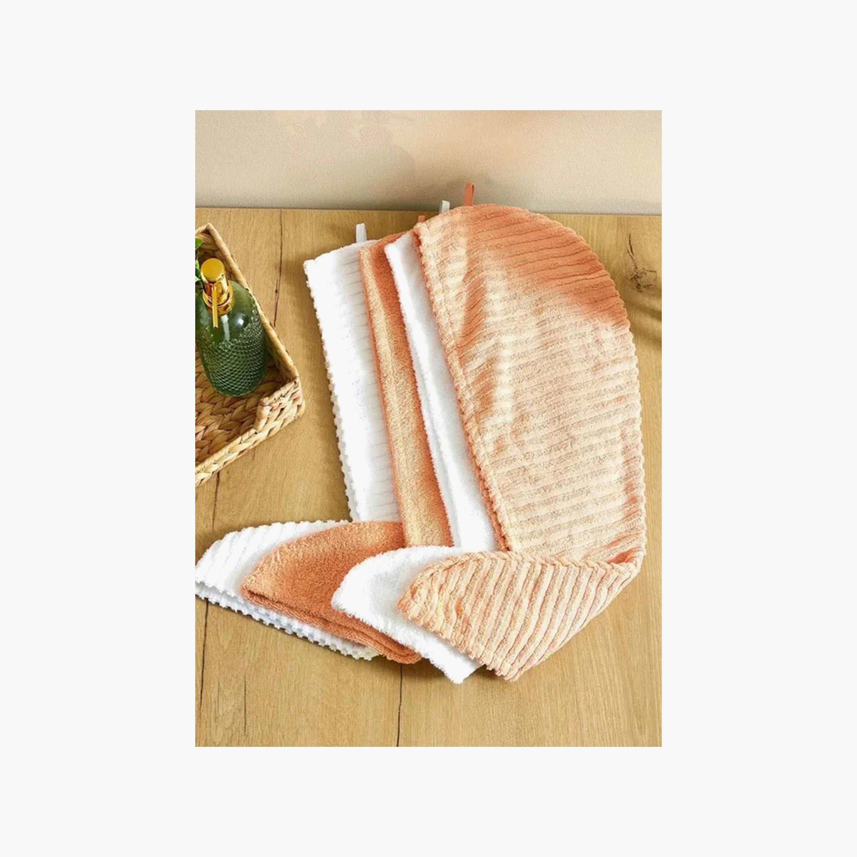 Ribbed Cotton Hair Towel Wrap-household-bathandlaundry-bathlinen-towels-image-3