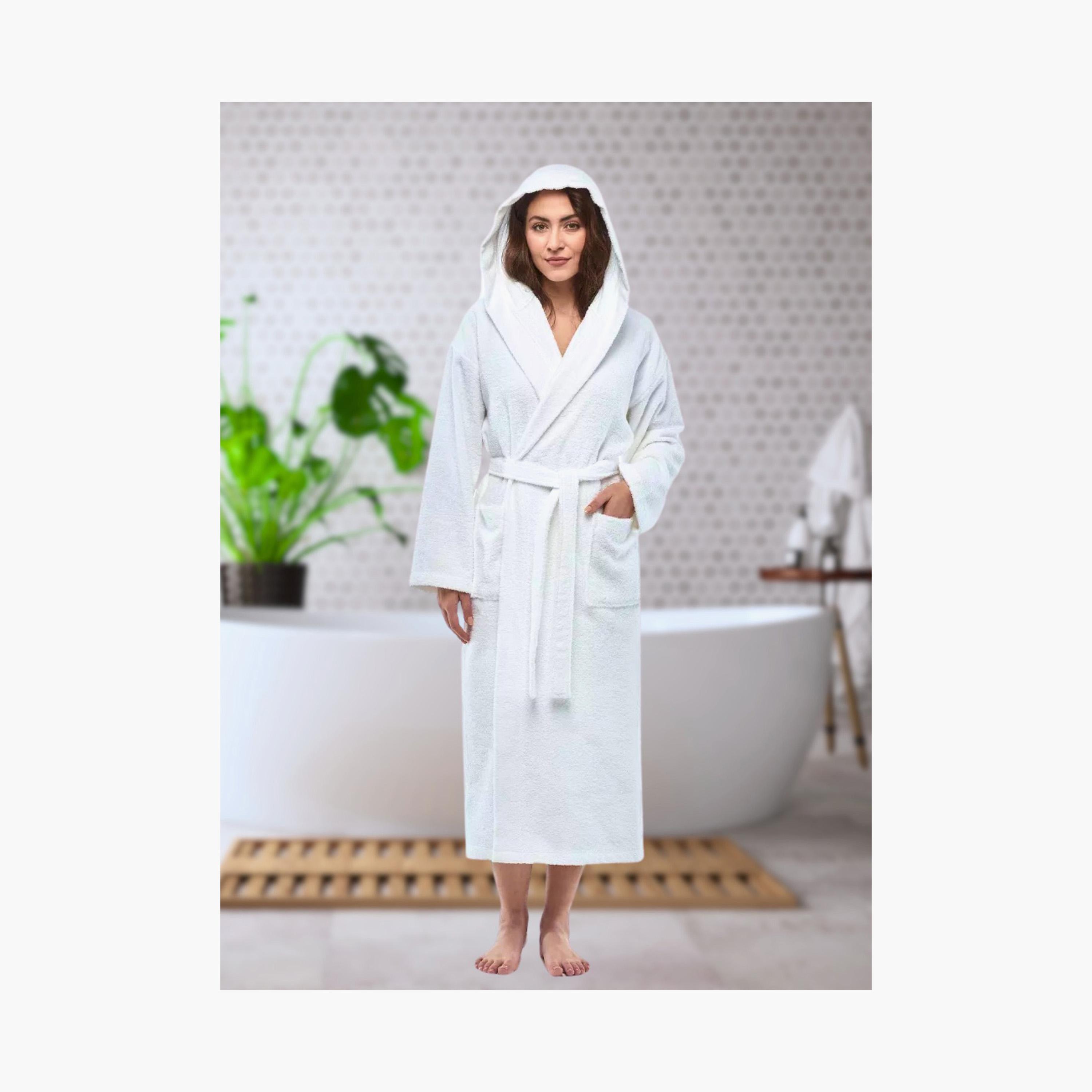 Luxury Hooded Bathrobe-household-bathandlaundry-bathlinen-towels-image-2