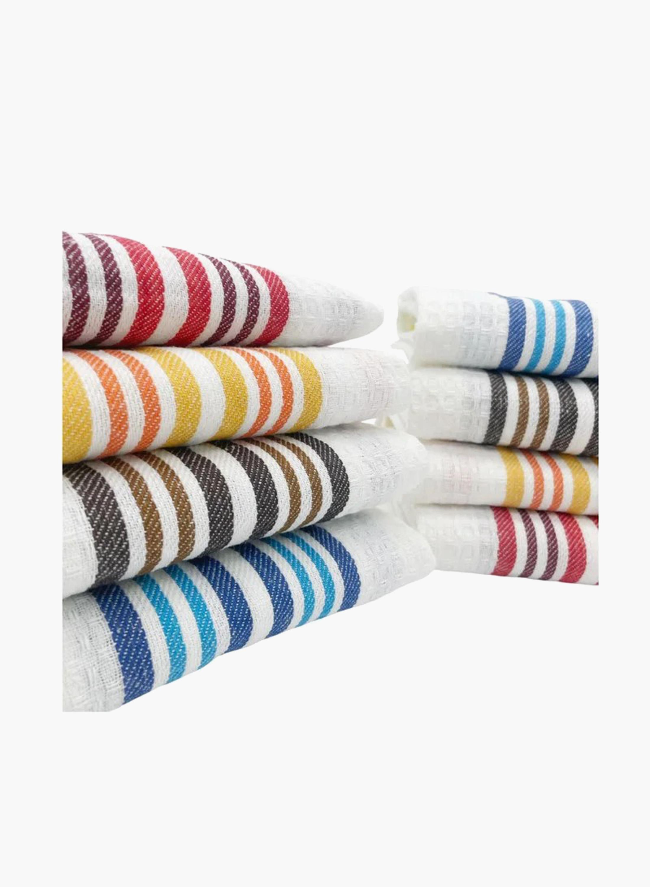 طقم مناشف مطبخ مخطط هاني كومب 8 قطع من 1 تشيس - 38x64 سم-household-bathandlaundry-bathlinen-towels-image-2