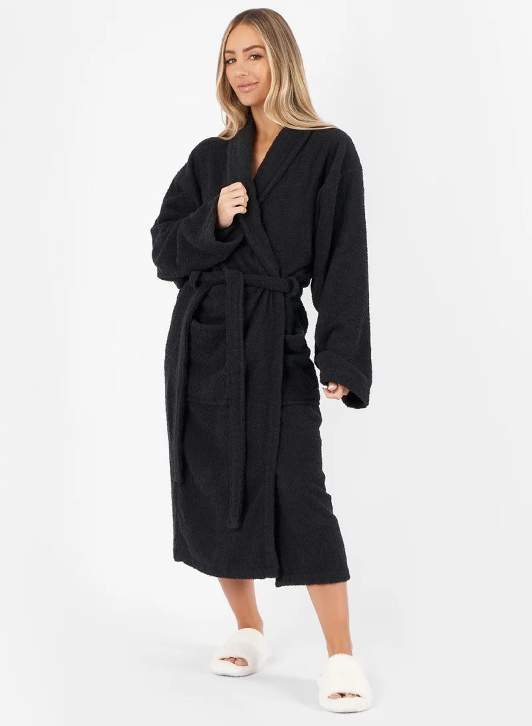 Solid Shawl Bathrobe - Large-Extra Large-household-bathandlaundry-bathlinen-towels-image-1
