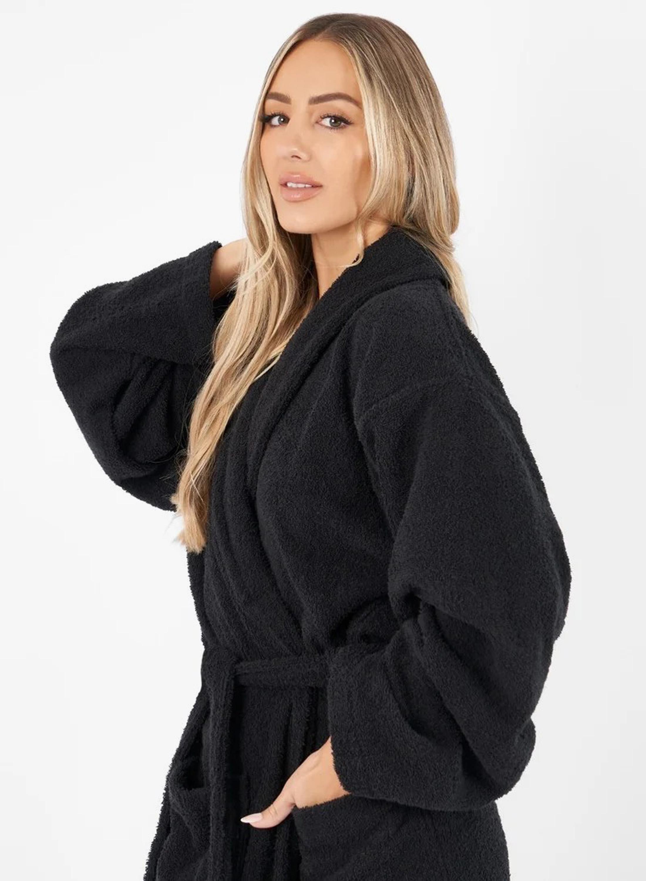 Solid Shawl Bathrobe - Small-Medium-household-bathandlaundry-bathlinen-towels-image-1