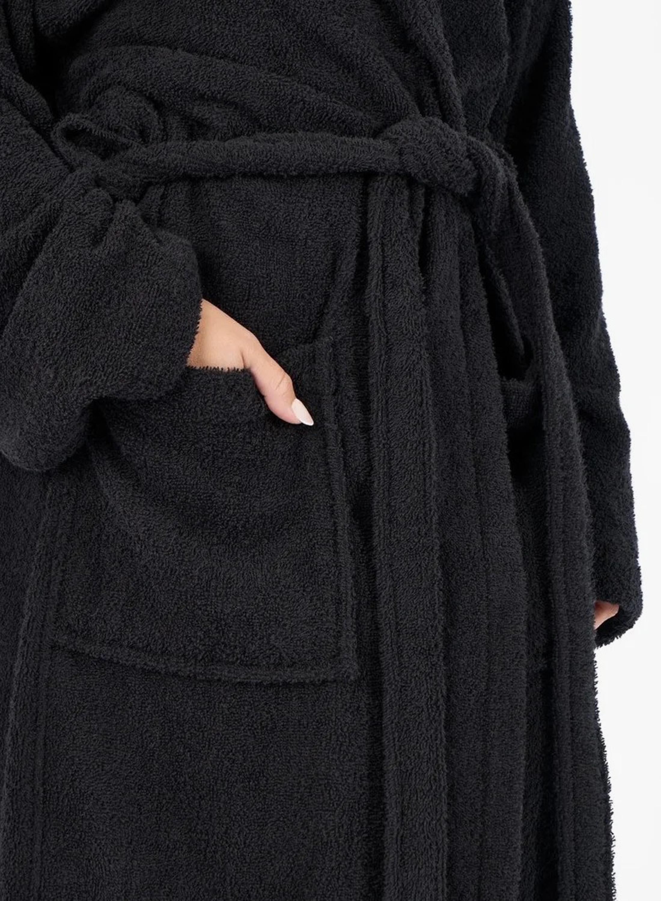 Solid Shawl Bathrobe - Small-Medium-household-bathandlaundry-bathlinen-towels-image-4