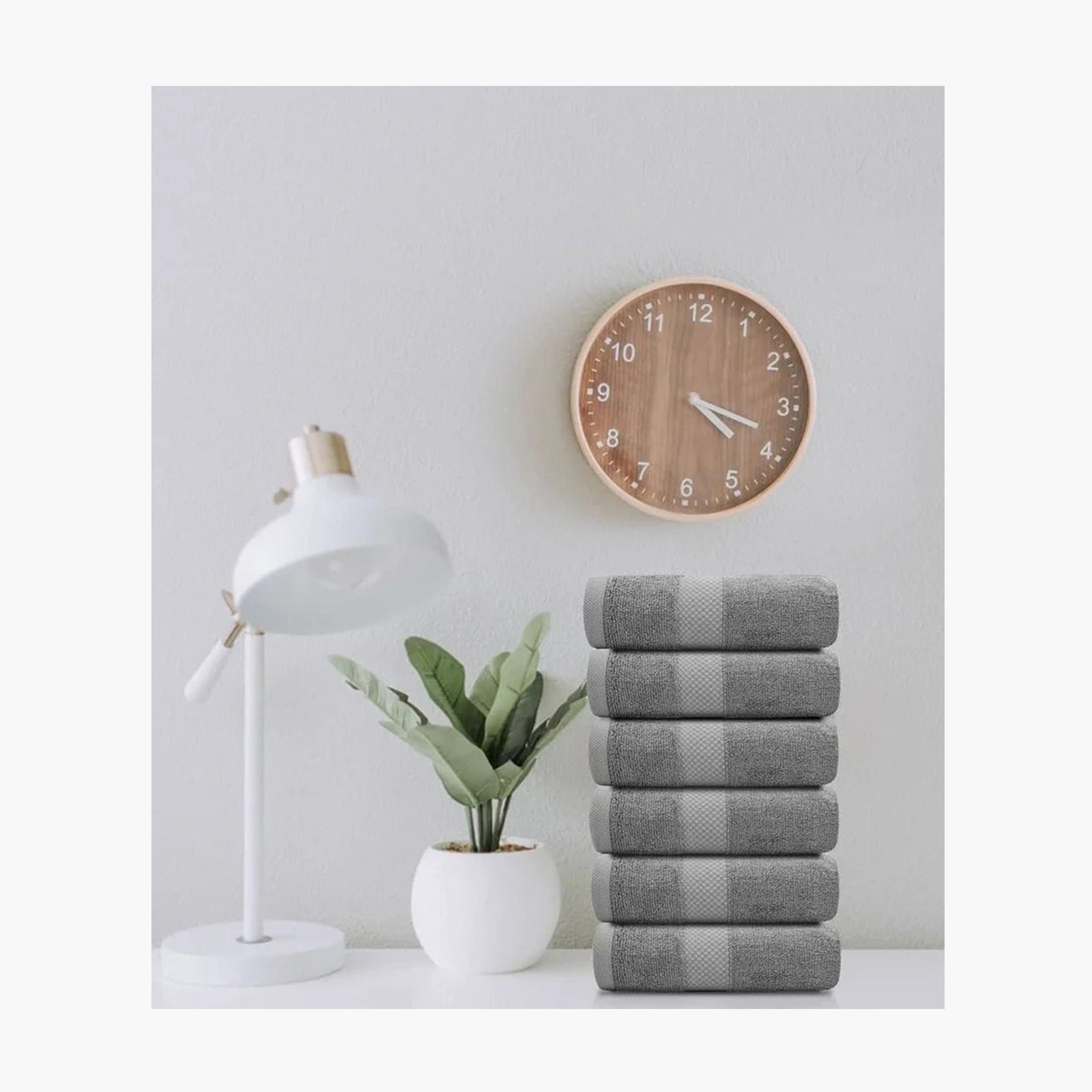 Luxury 6-Piece Hand Towel Set - 16x30 cms-household-bathandlaundry-bathlinen-towels-image-4