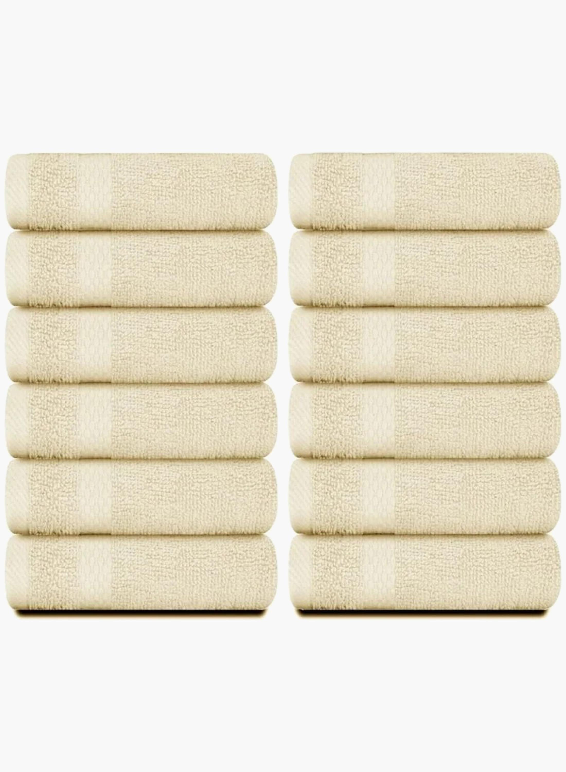 طقم مناشف وجه قطن فاخرة 12 قطعة من ون تشيس-household-bathandlaundry-bathlinen-towels-image-1