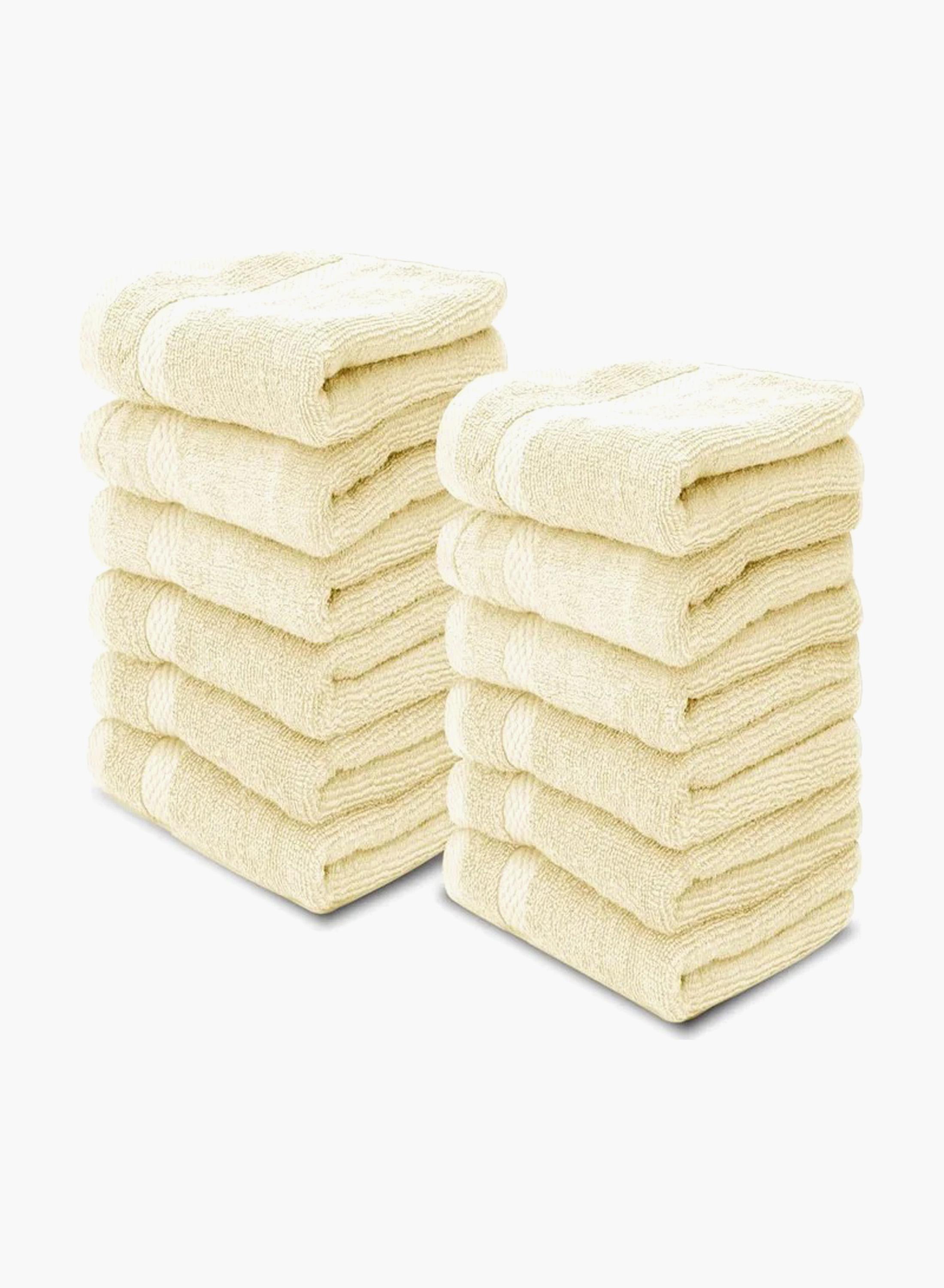طقم مناشف وجه قطن فاخرة 12 قطعة من ون تشيس-household-bathandlaundry-bathlinen-towels-image-2