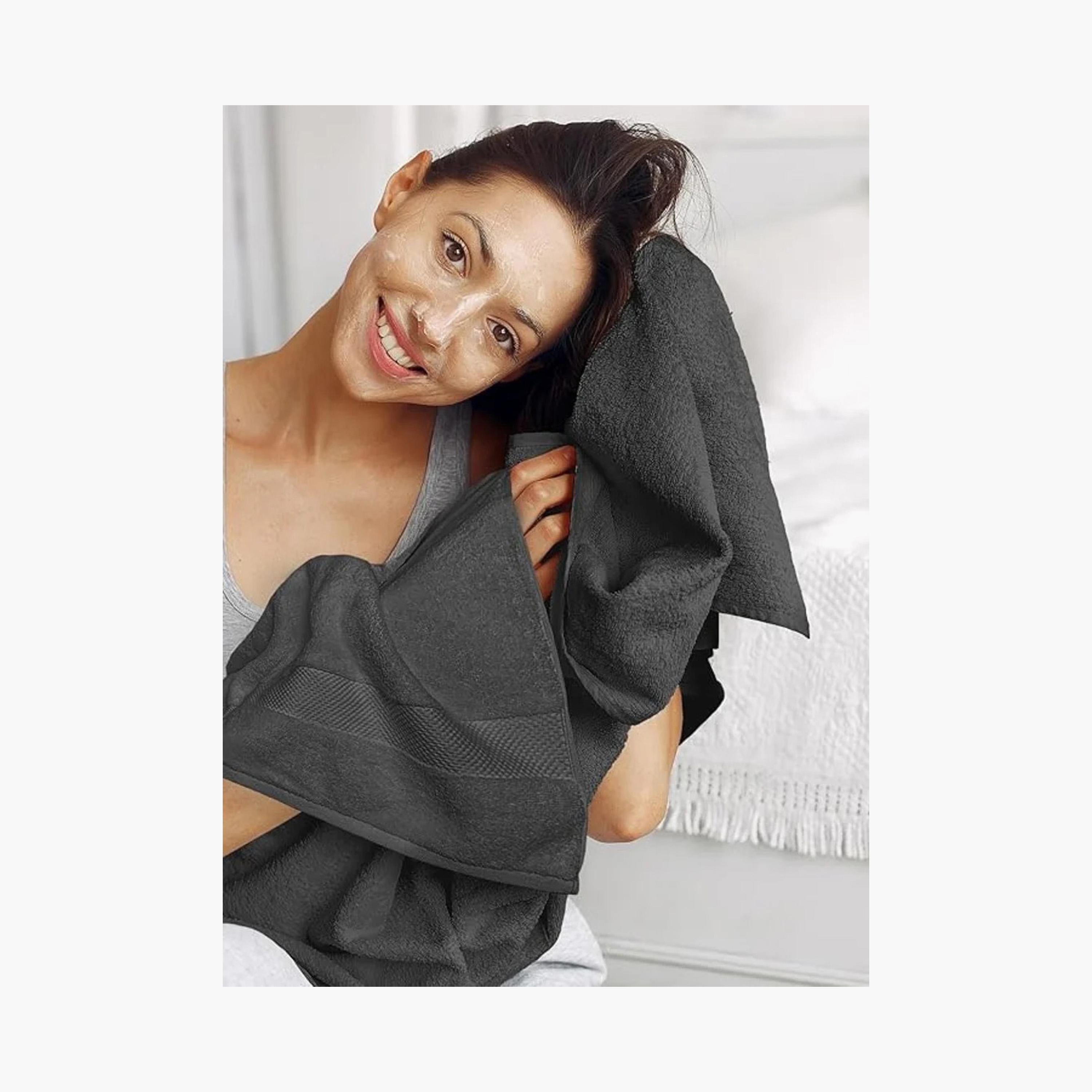 طقم مناشف حمام 4 قطع فاخرة من ون تشيس - 70x140 سم-household-bathandlaundry-bathlinen-towels-image-2