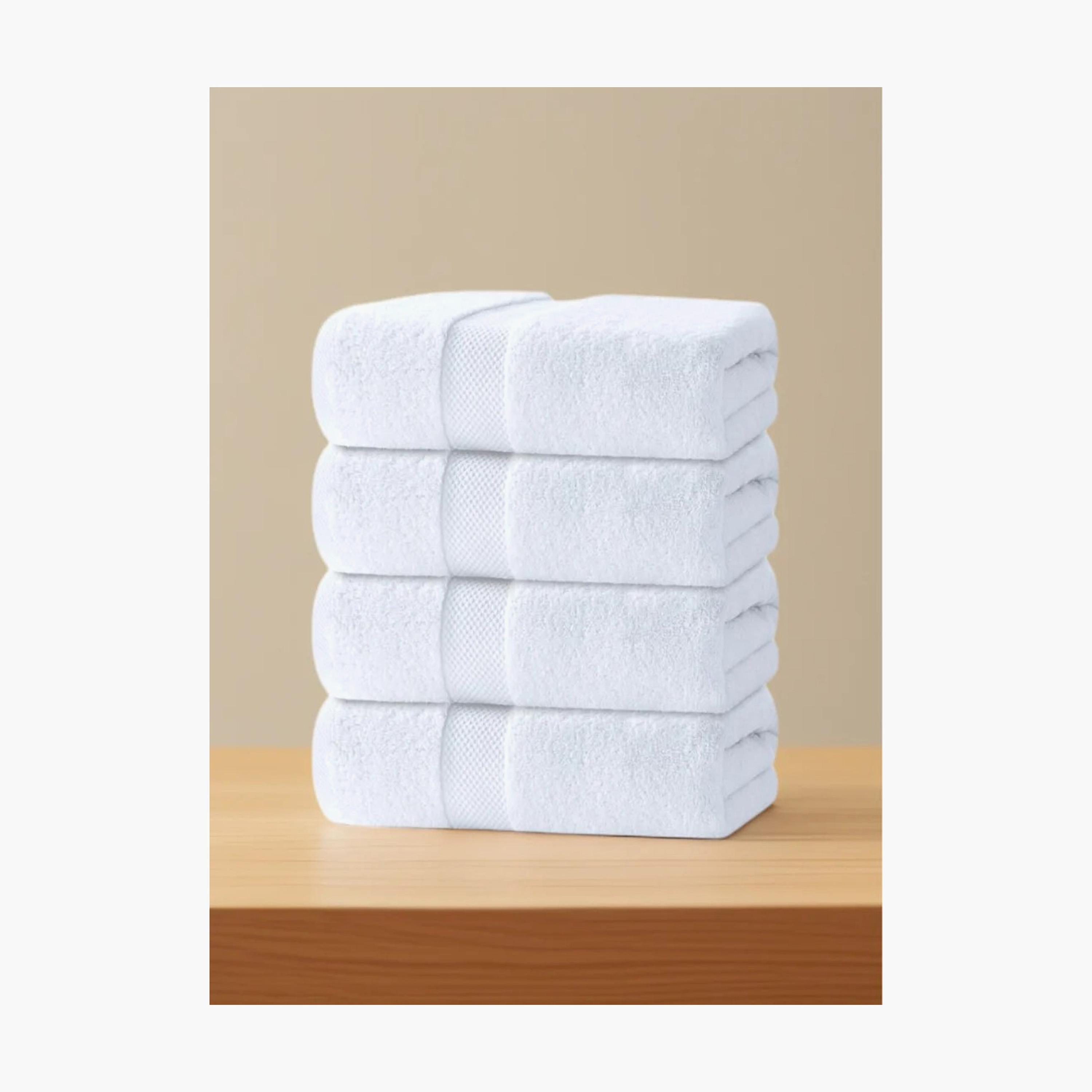 طقم مناشف حمام قطن 4 قطع من 1 تشيس - 70x140 سم-household-bathandlaundry-bathlinen-towels-image-1