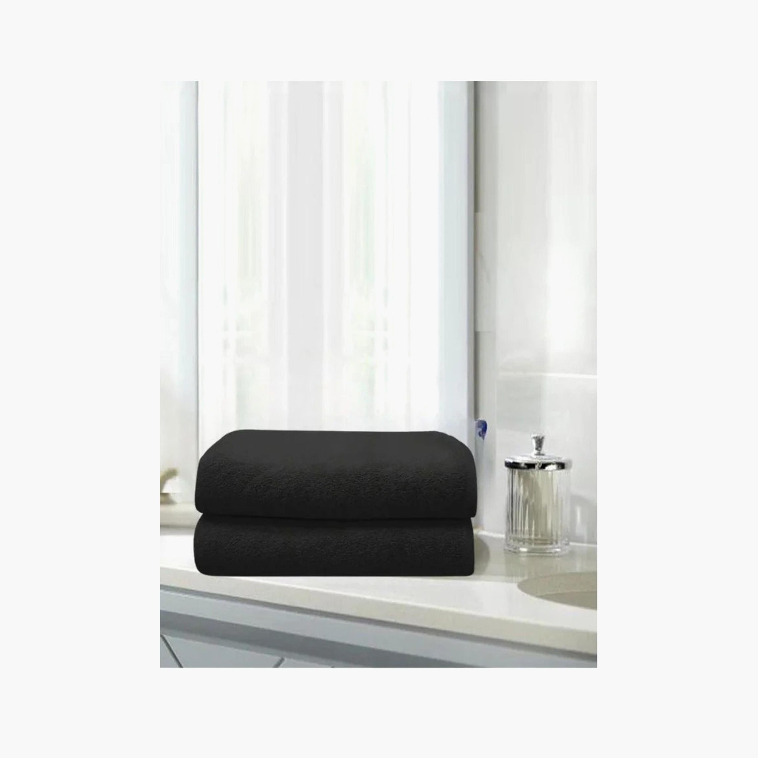 Cotton 2-Piece Bath Towel Set - 70x140 cms-household-bathandlaundry-bathlinen-towels-image-1