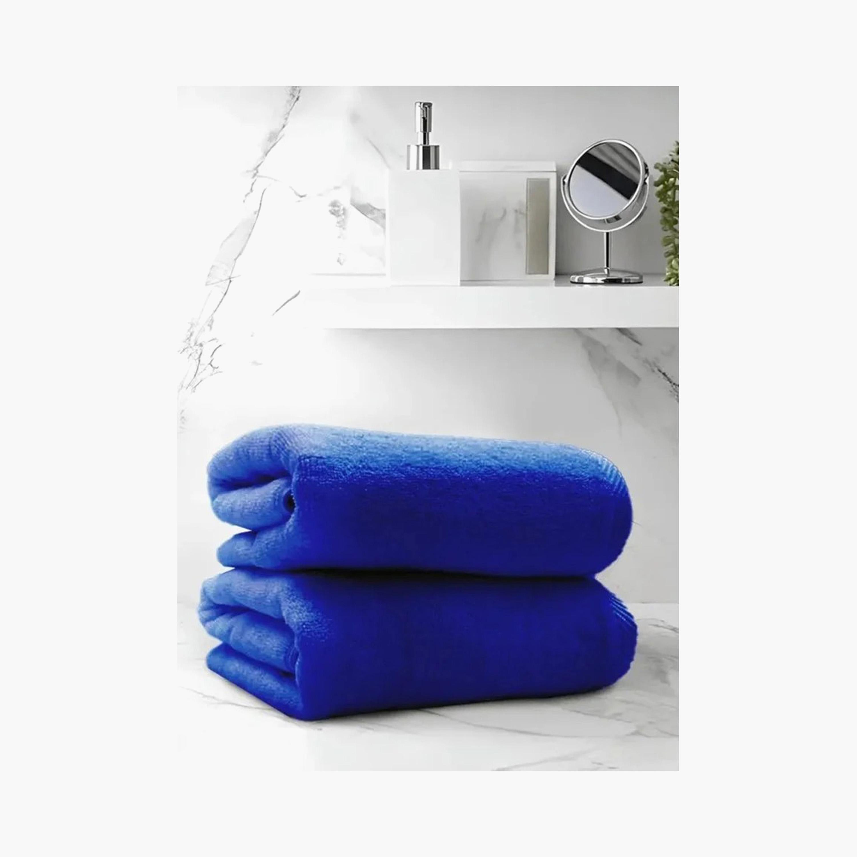 Cotton 2-Piece Bath Towel Set - 70x140 cm-household-bathandlaundry-bathlinen-towels-image-1