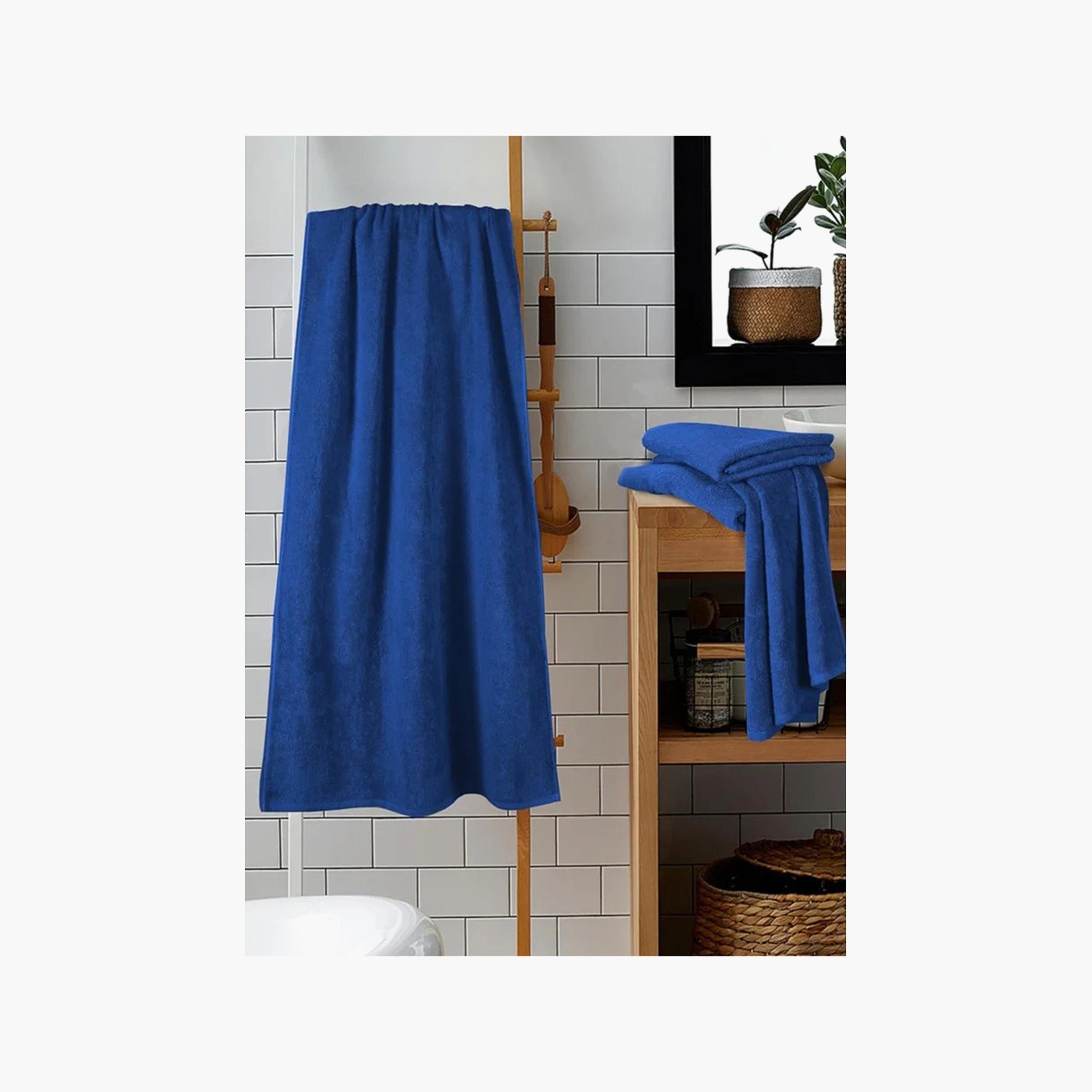 Cotton 2-Piece Bath Towel Set - 70x140 cm-household-bathandlaundry-bathlinen-towels-image-2