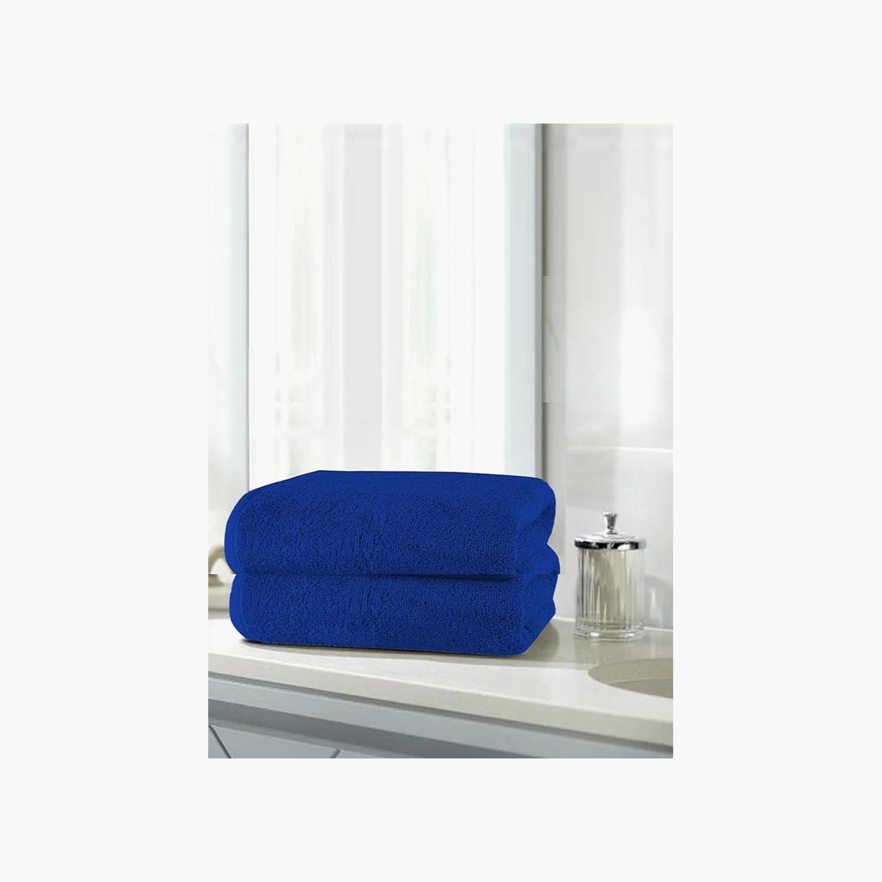 Cotton 2-Piece Bath Towel Set - 70x140 cm-household-bathandlaundry-bathlinen-towels-image-4