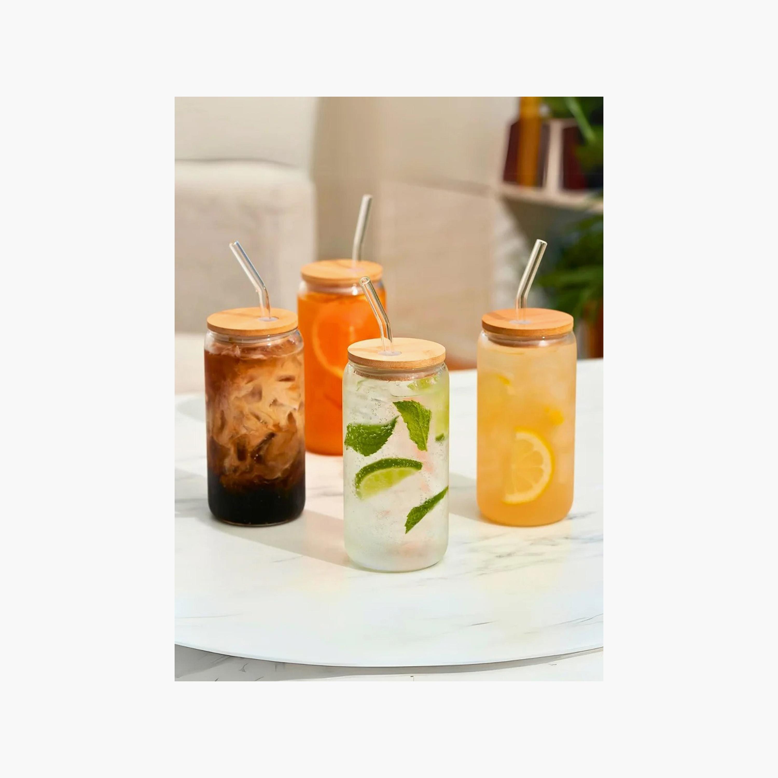 كوب بغطاء بامبو وقشة من ون تشيس - مجموعة من 4 - 550 مل-household-dining-teaandcoffee-travelmugsandsippers-image-3