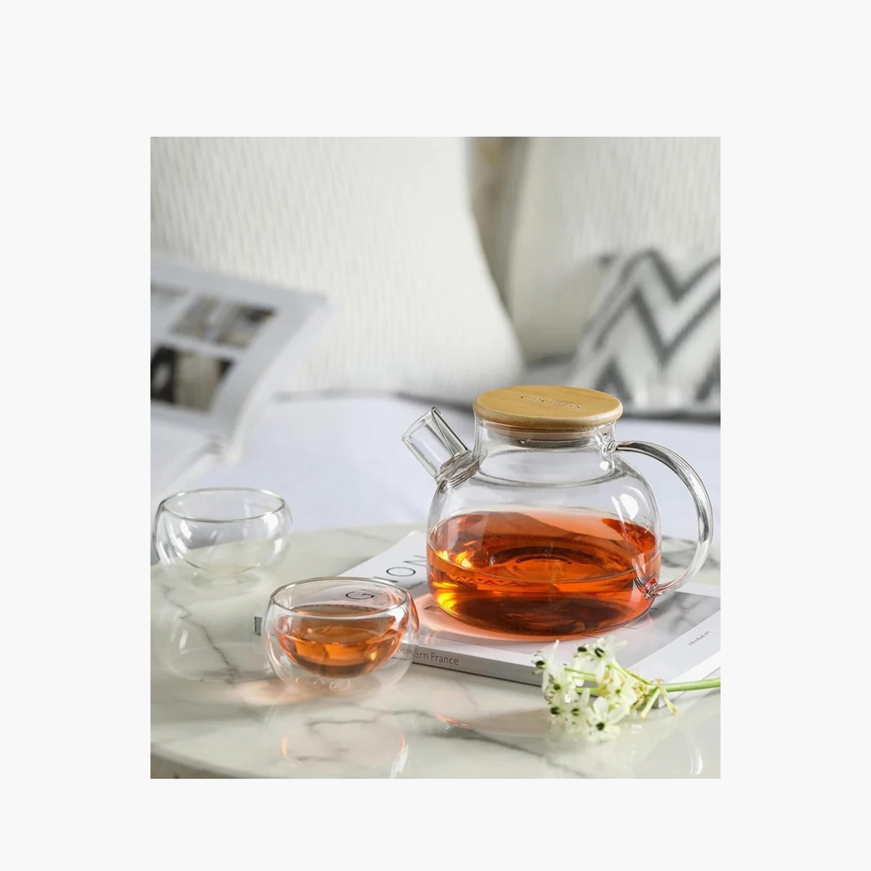 طقم إبريق شاي زجاجي من البورسليكات 8 قطع مع سخان وأكواب من 1تشيس-household-dining-teaandcoffee-teaandcoffeesets-image-3