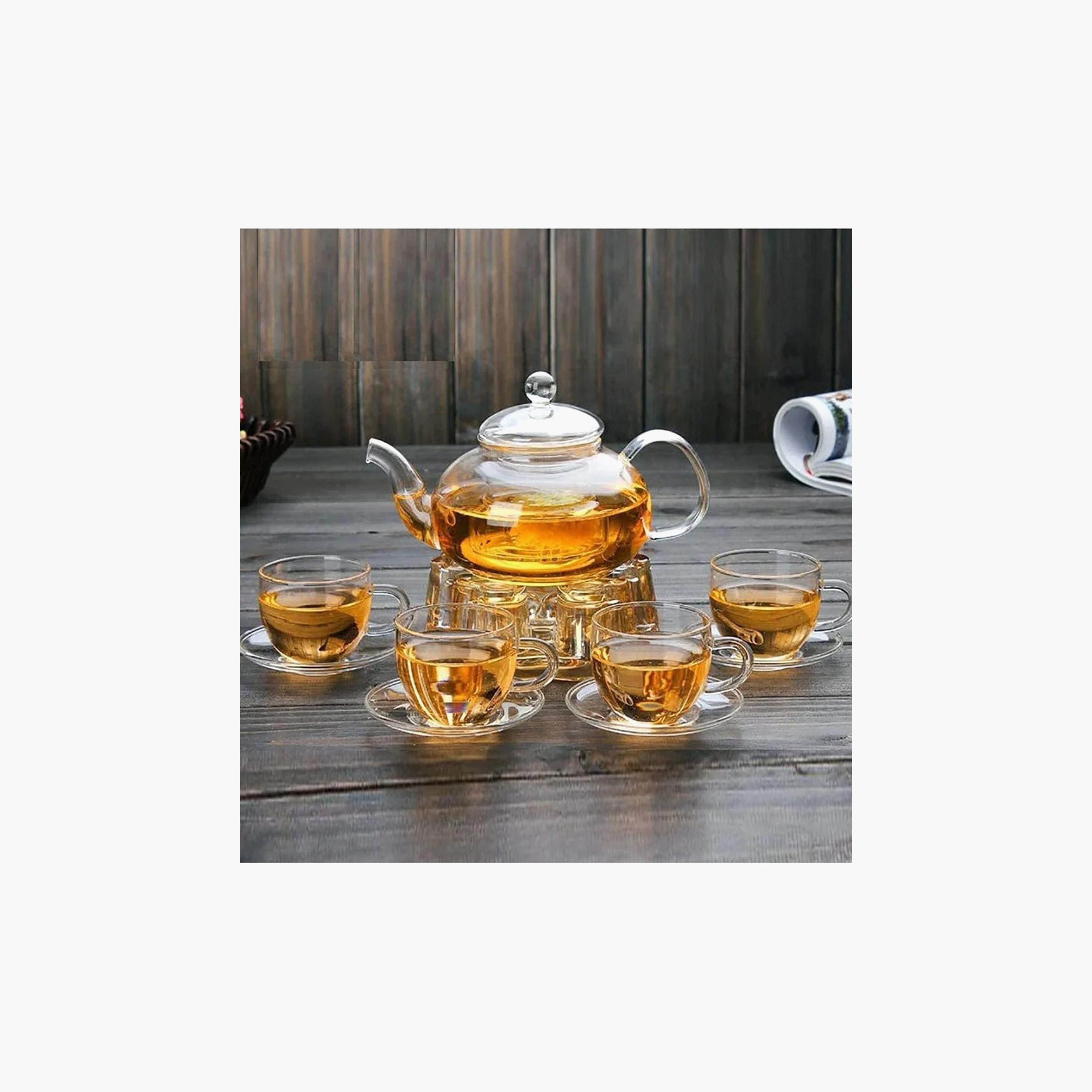 طقم أكواب وإبريق شاي وسخان زجاج بوروسيليكات 6 قطع من 1 تشيس-household-dining-teaandcoffee-teaandcoffeesets-image-3